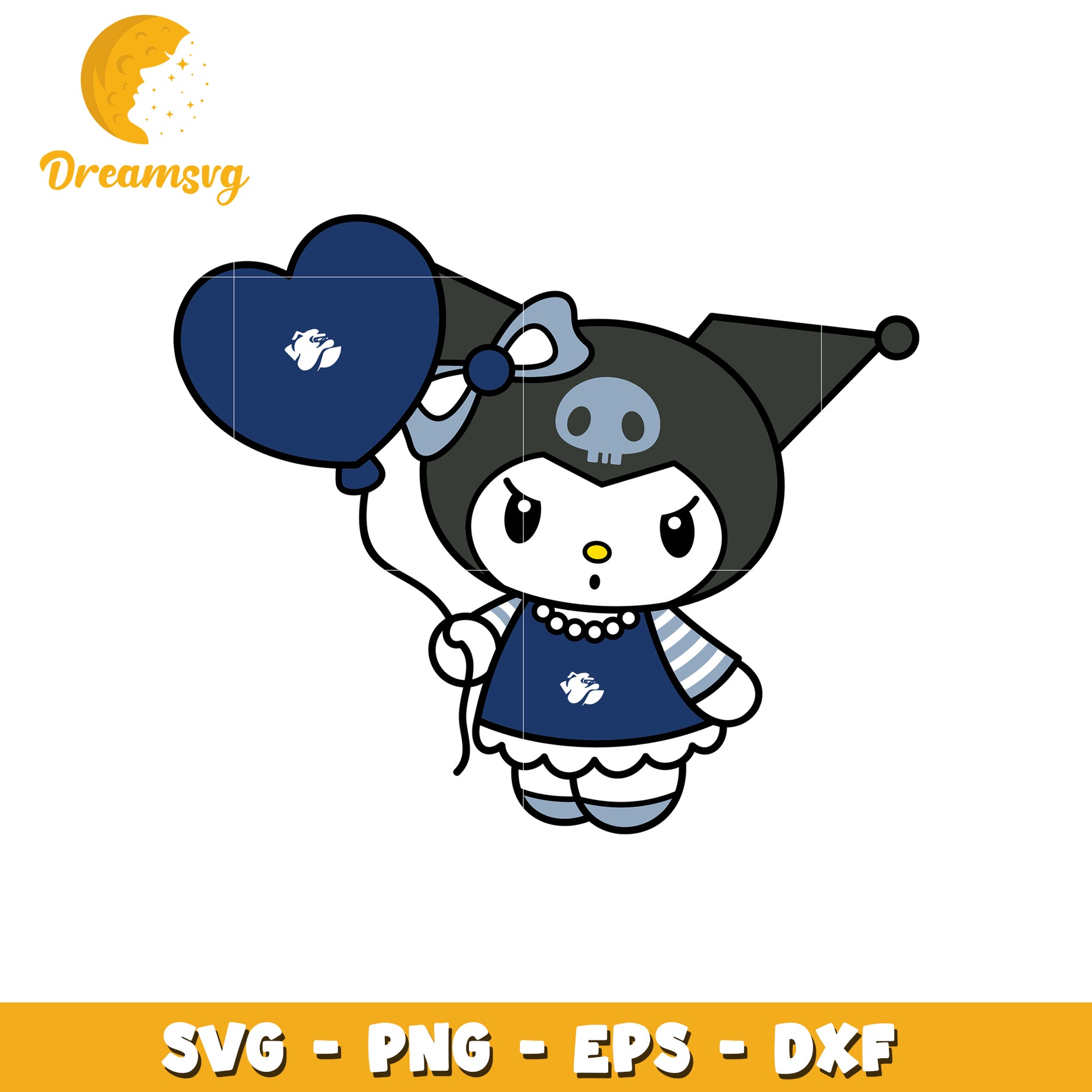 Cute Goth Girl SVG Design Download
