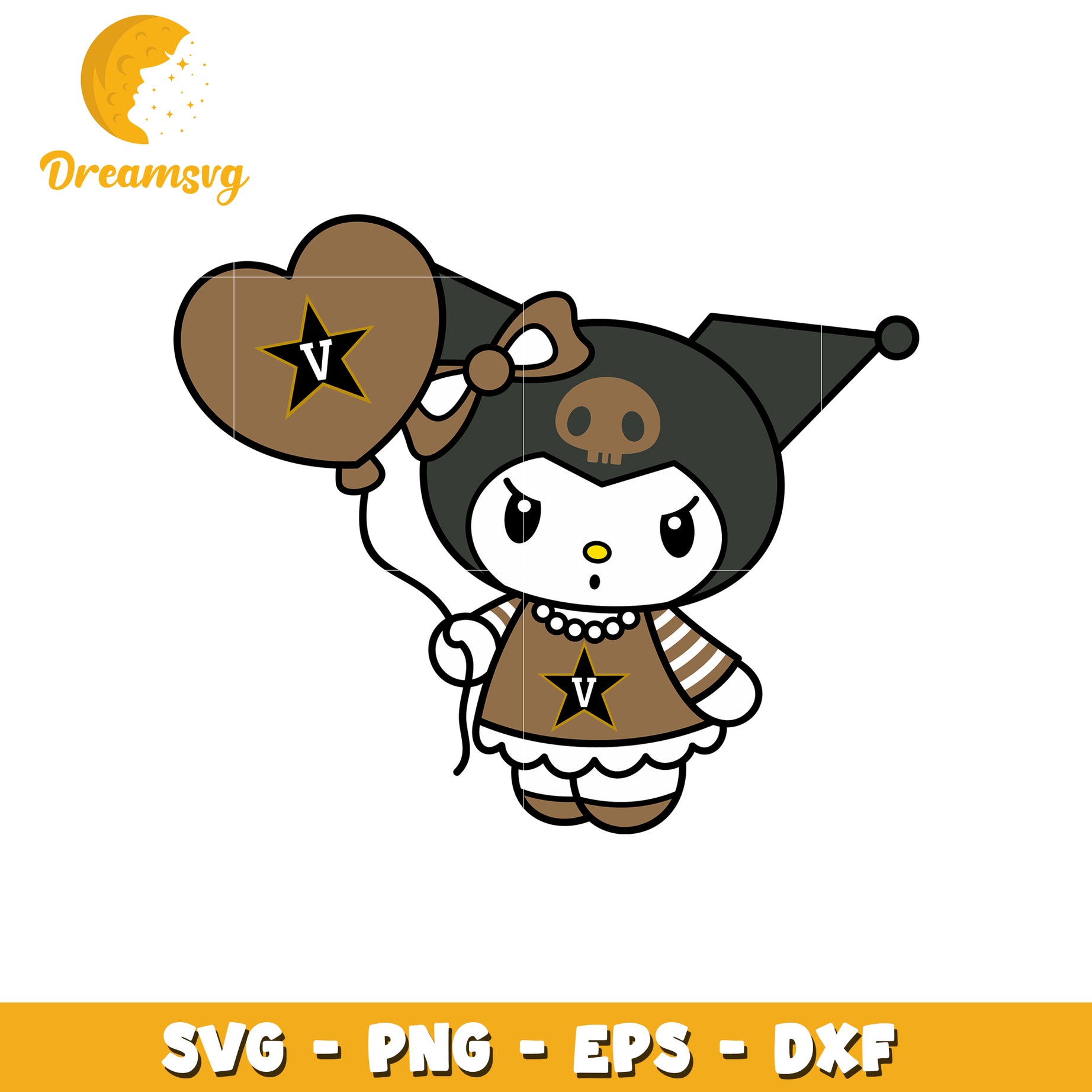 Cute Gothic Character SVG Design for Crafts