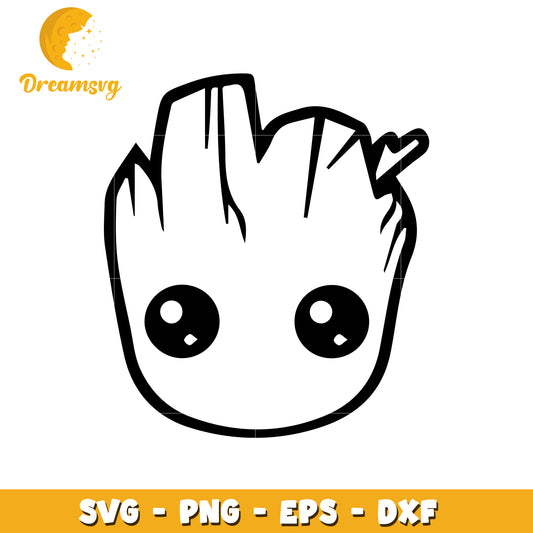 Cute Groot SVG PNG EPS DXF