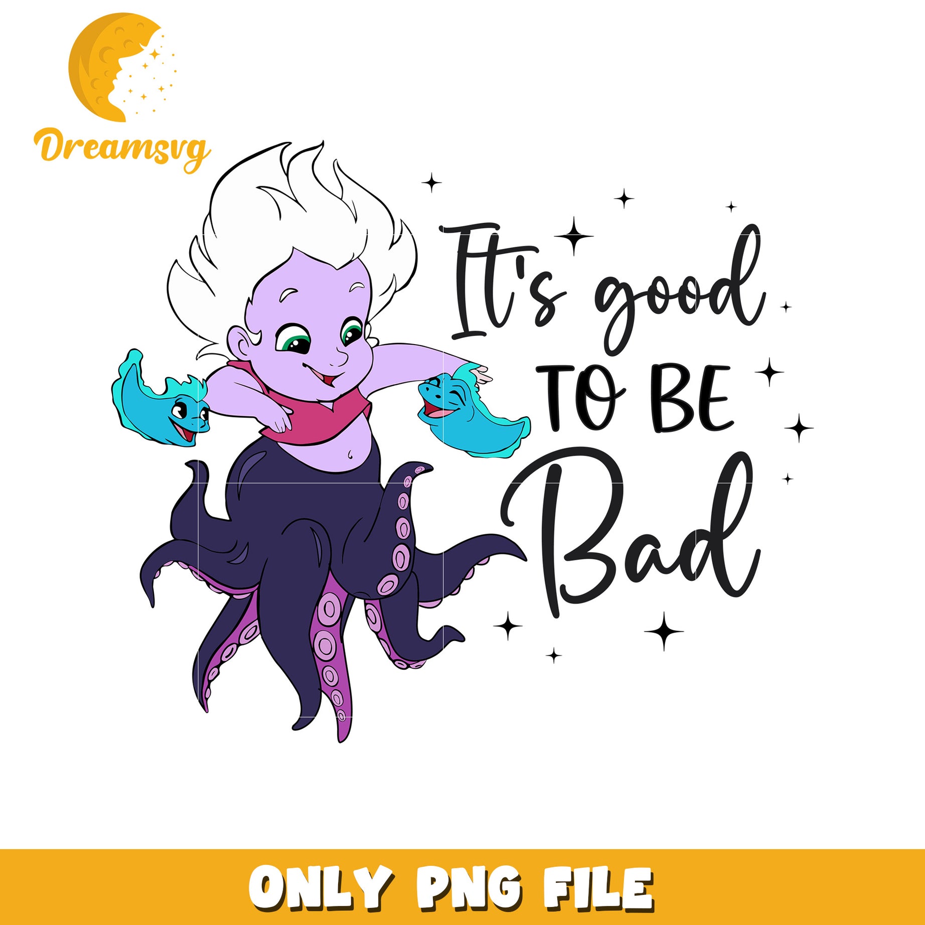 Cute Halloween Octopus Design Good to Be Bad PNG File