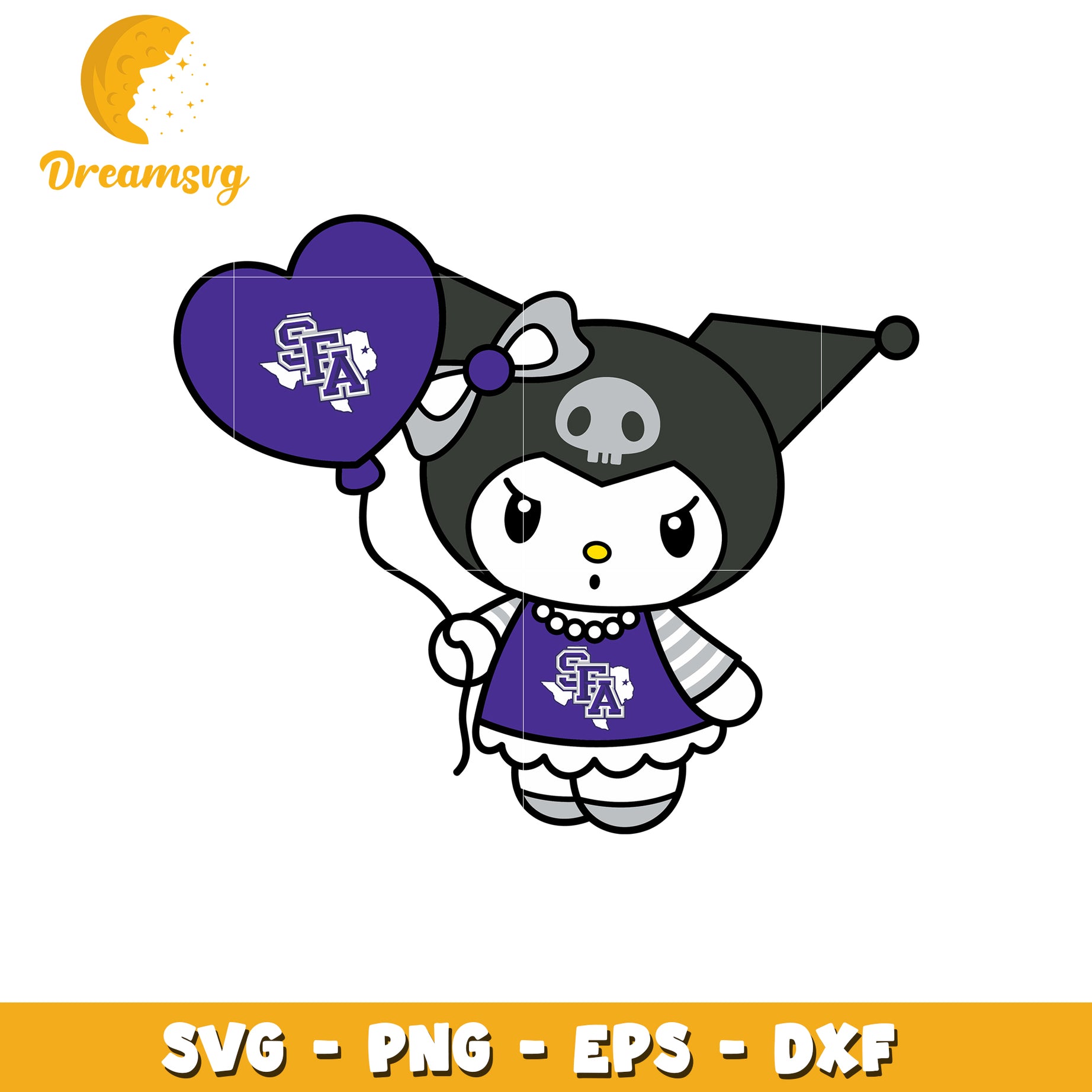 Cute Halloween SVG Design with Balloon and Skull