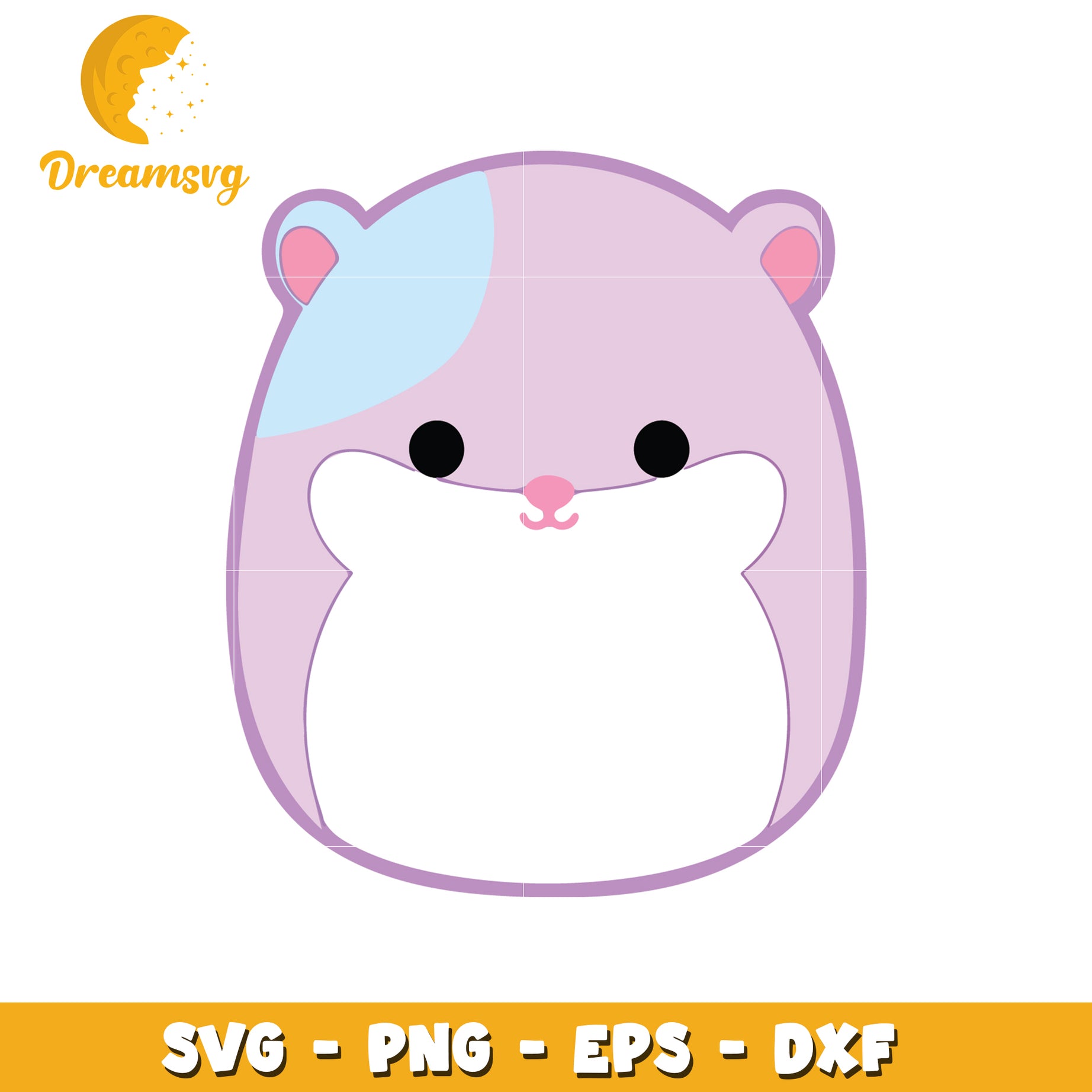 Cute Hamster SVG PNG EPS DXF Files