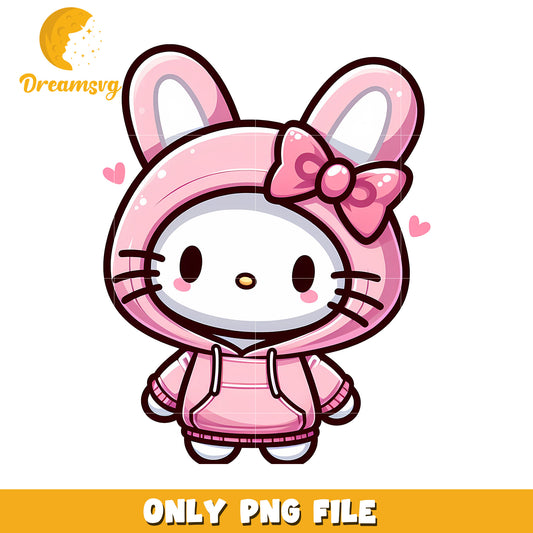 Cute Hello Kitty Hoodie PNG