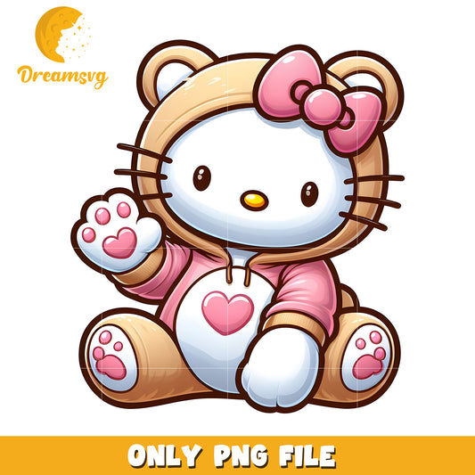 Cute Hello Kitty Hoodie PNG Download