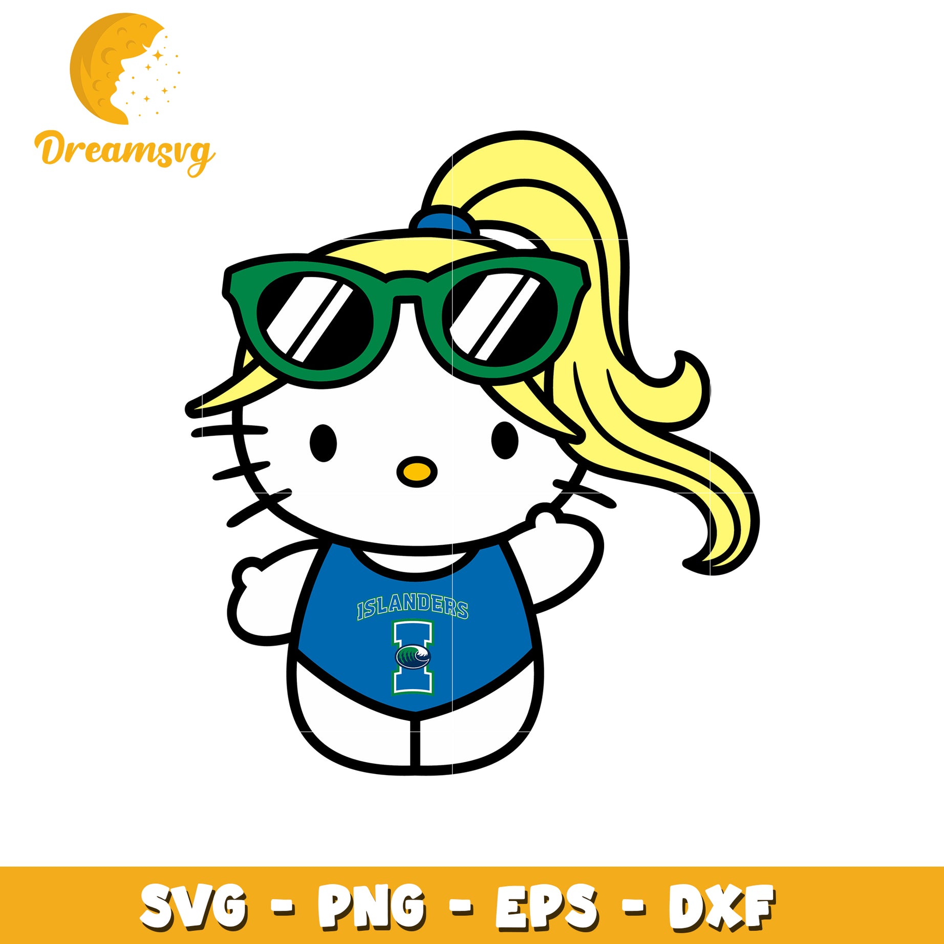 Cute Hello Kitty Islander SVG Design for Crafts
