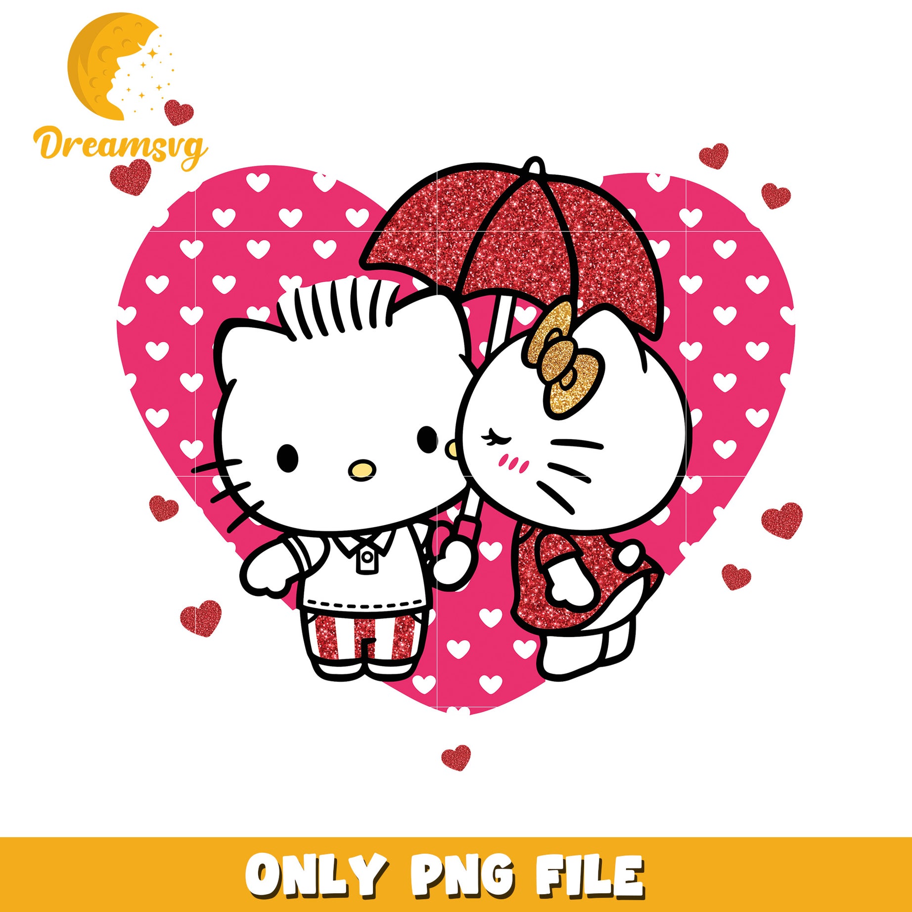 Cute Hello Kitty Love Heart PNG Clipart for Downloads