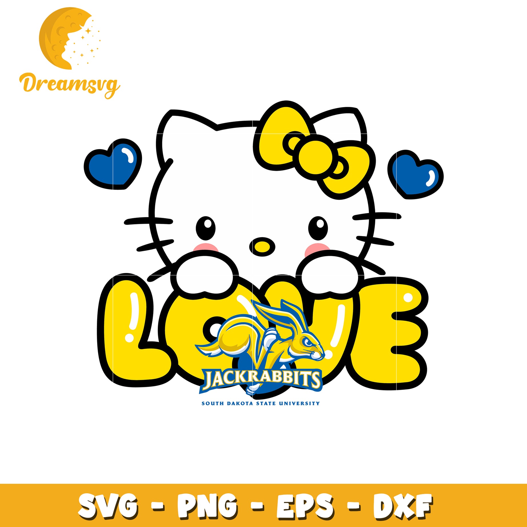 Cute Hello Kitty Love SVG Design for Crafters