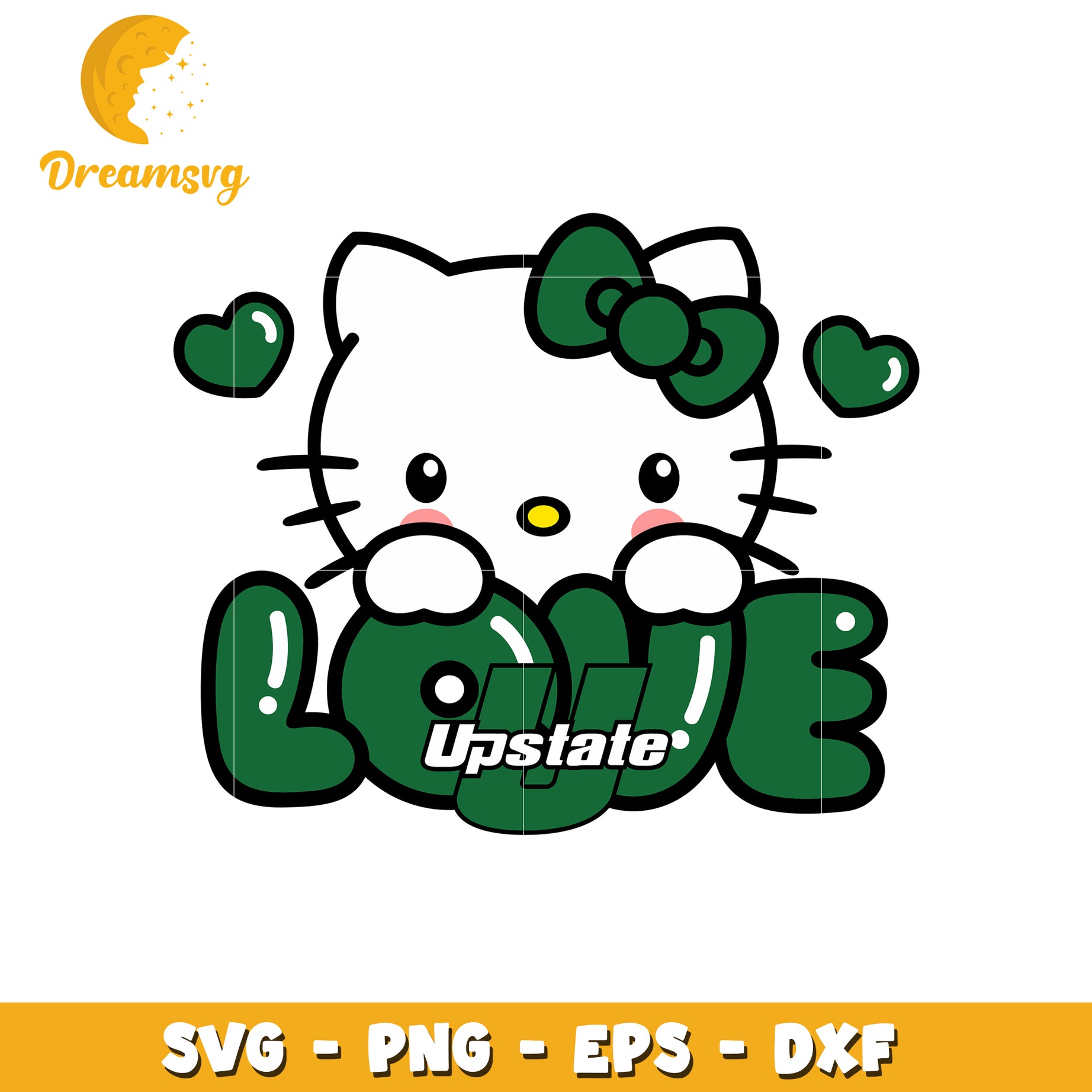 Cute Hello Kitty Love SVG Design for Crafts and DIY