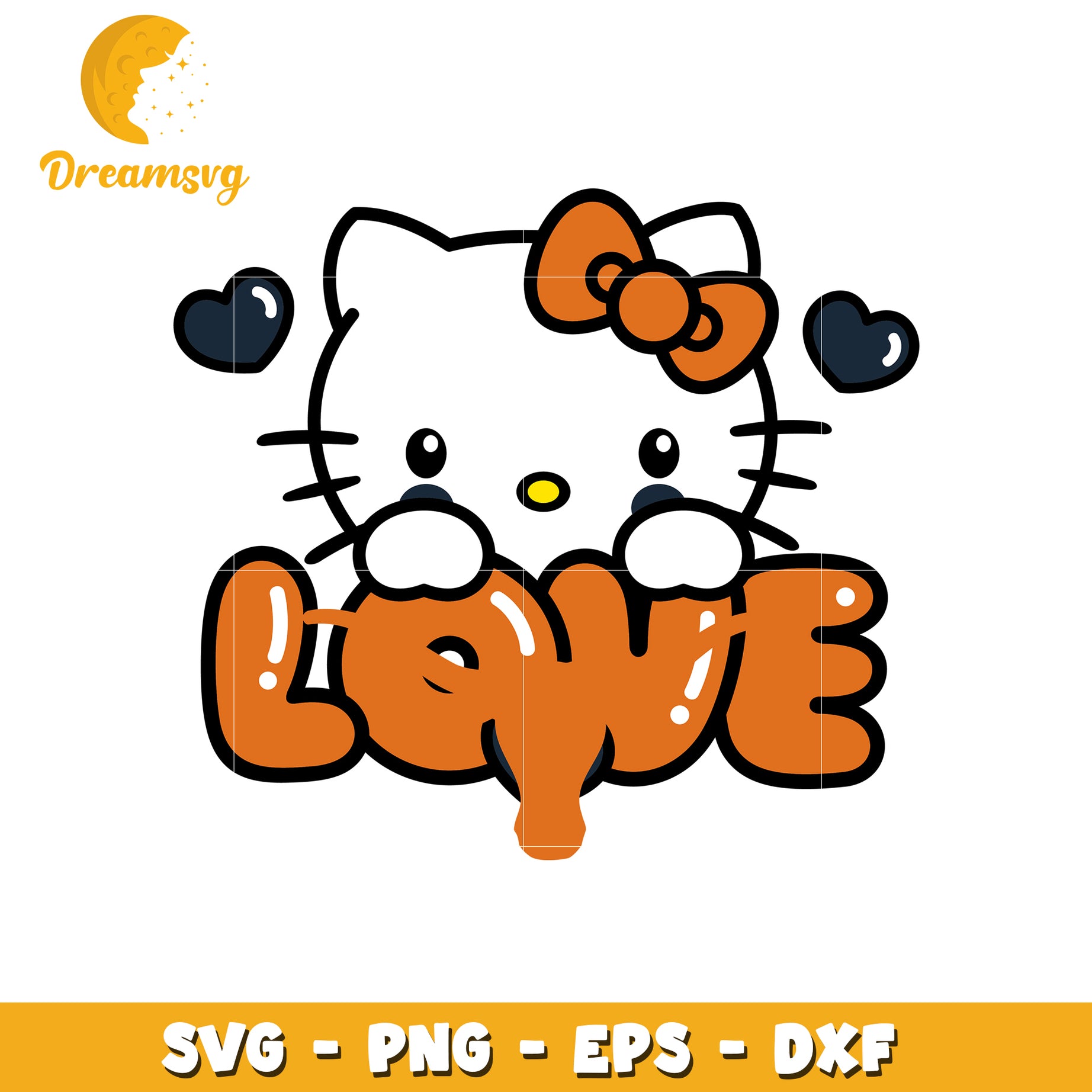 Cute Hello Kitty Love SVG Design for Creativity