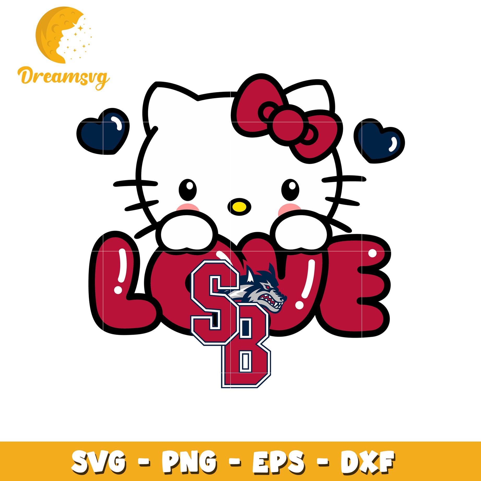 Cute Hello Kitty Love SVG Design for Fans and Crafts
