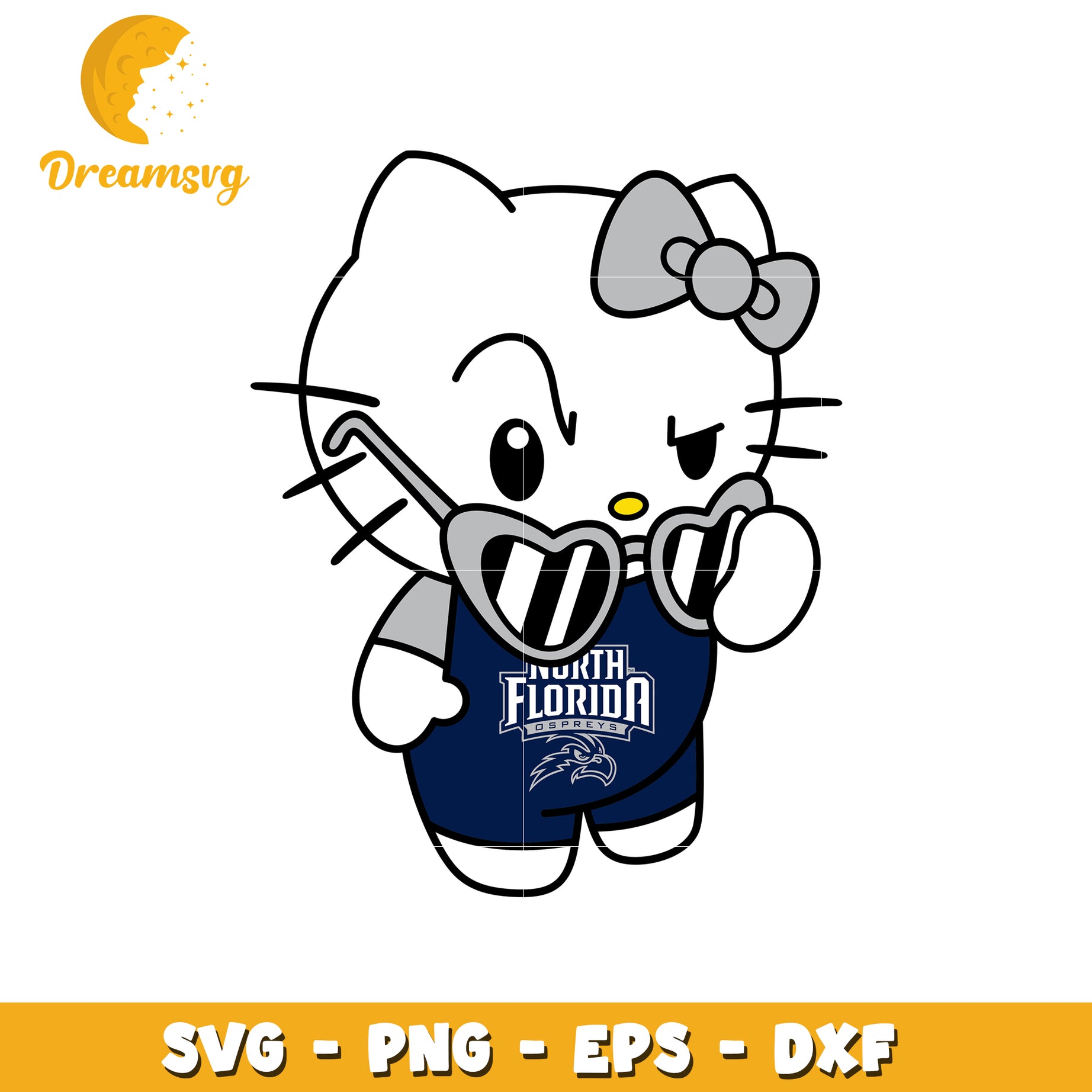 Cute Hello Kitty North Florida SVG Design for Fans