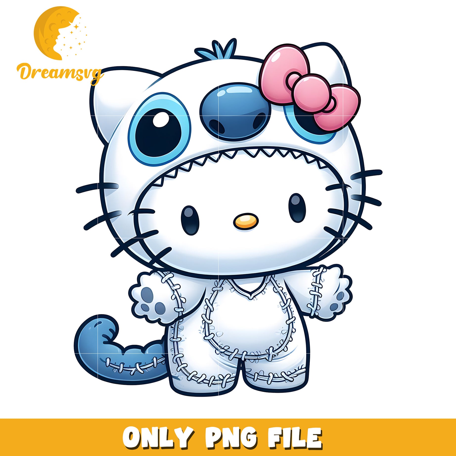Cute Hello Kitty PNG File for Craft Projects and Design Use
