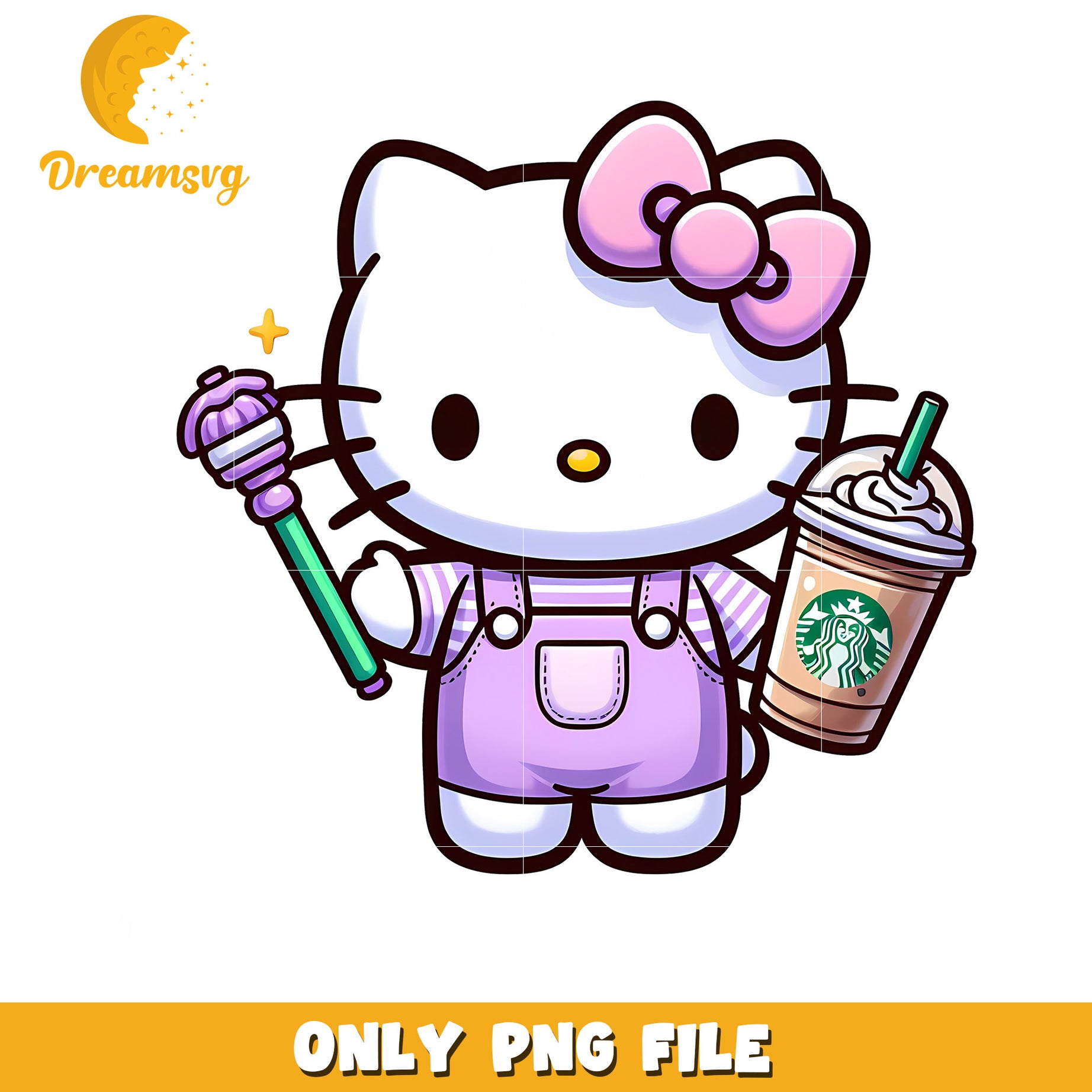 Cute Hello Kitty PNG Starbucks Frappuccino