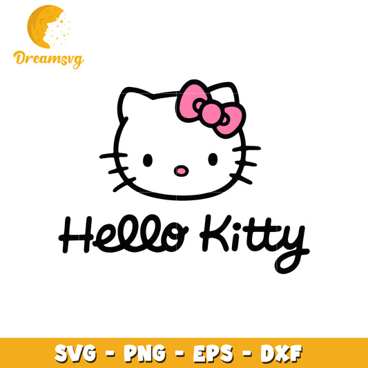 Cute Hello Kitty SVG Design for Crafting and Decorating Projects