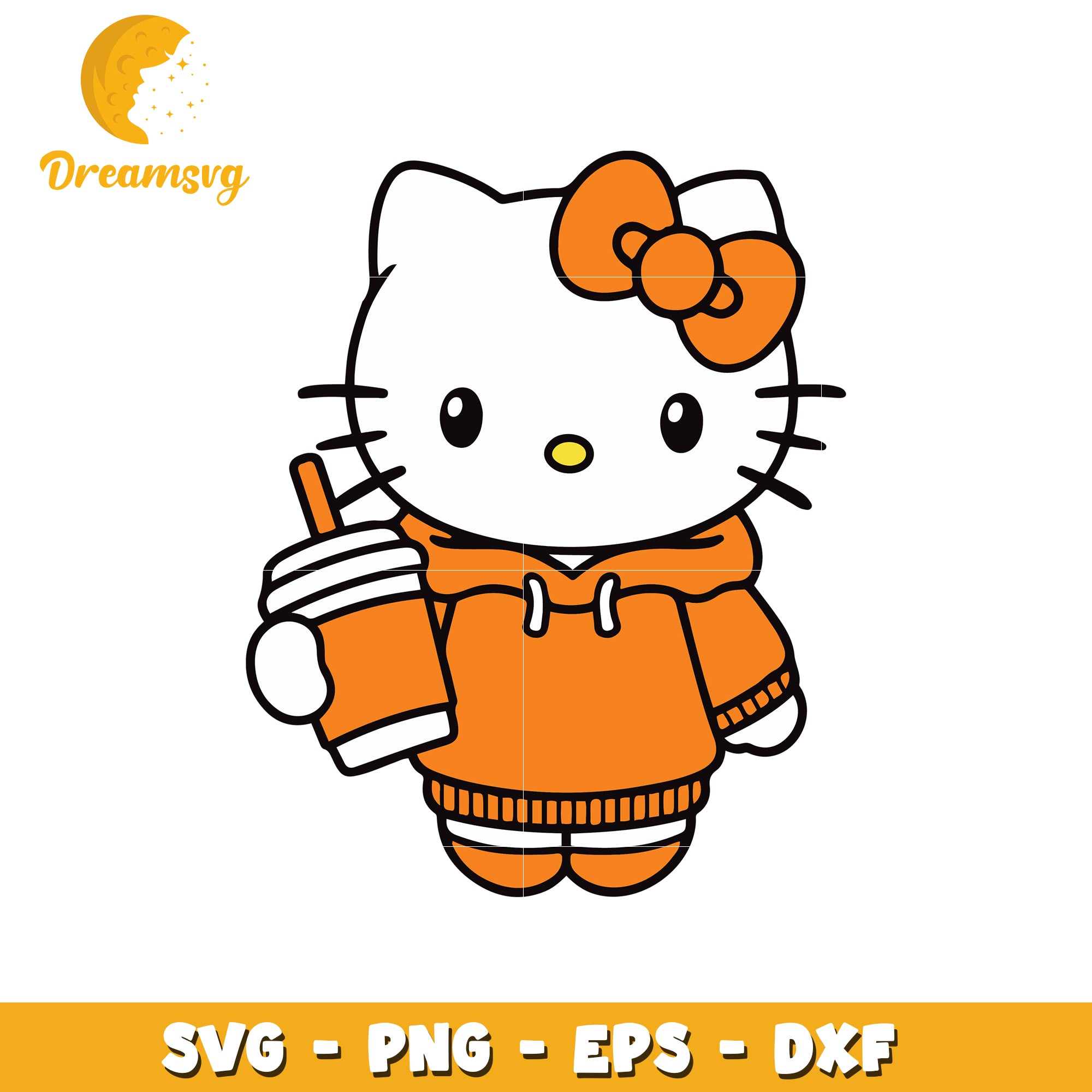 Cute Hello Kitty SVG Design for Fun Crafts and Projects