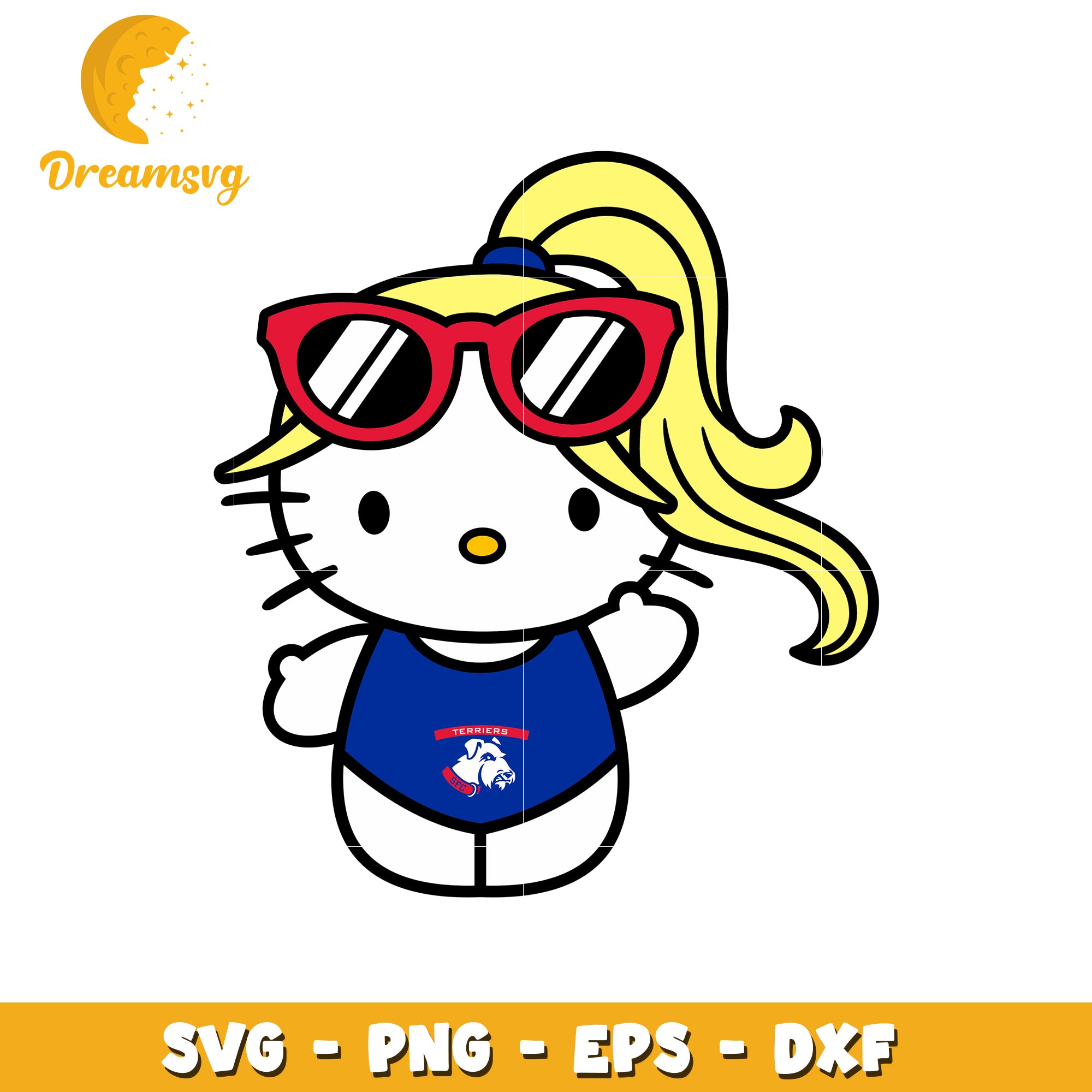 Cute Hello Kitty SVG Design for Summer Fun Vibes