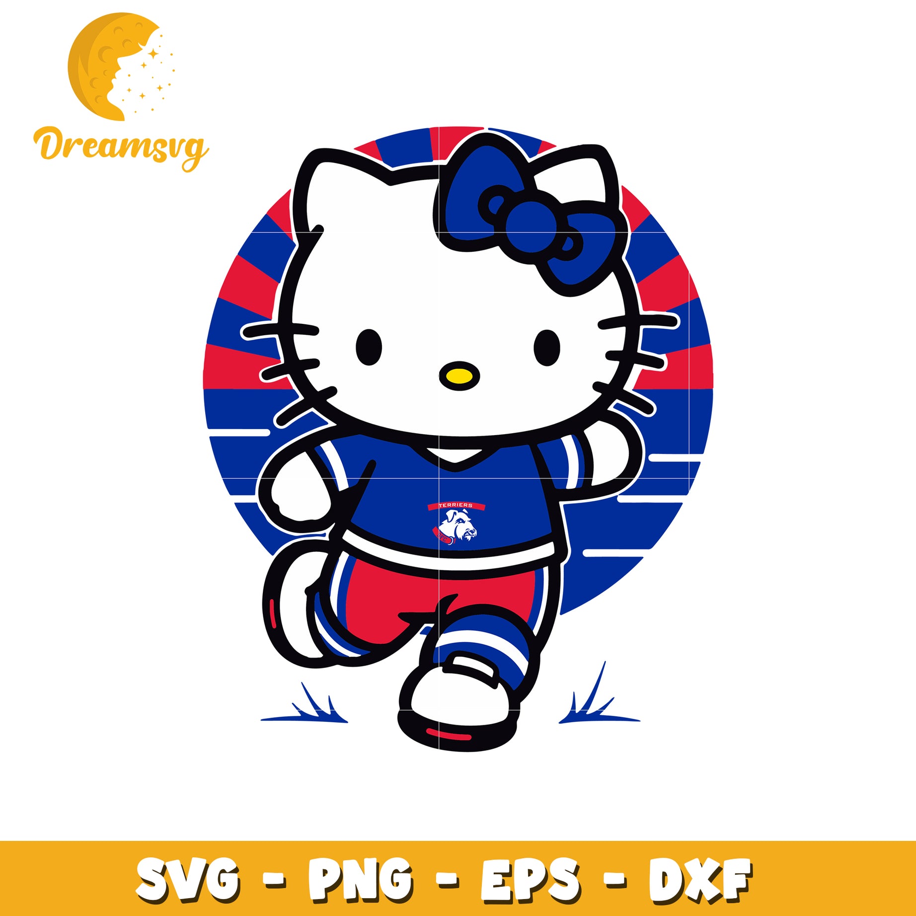Cute Hello Kitty Sports SVG Design for Crafting Fun