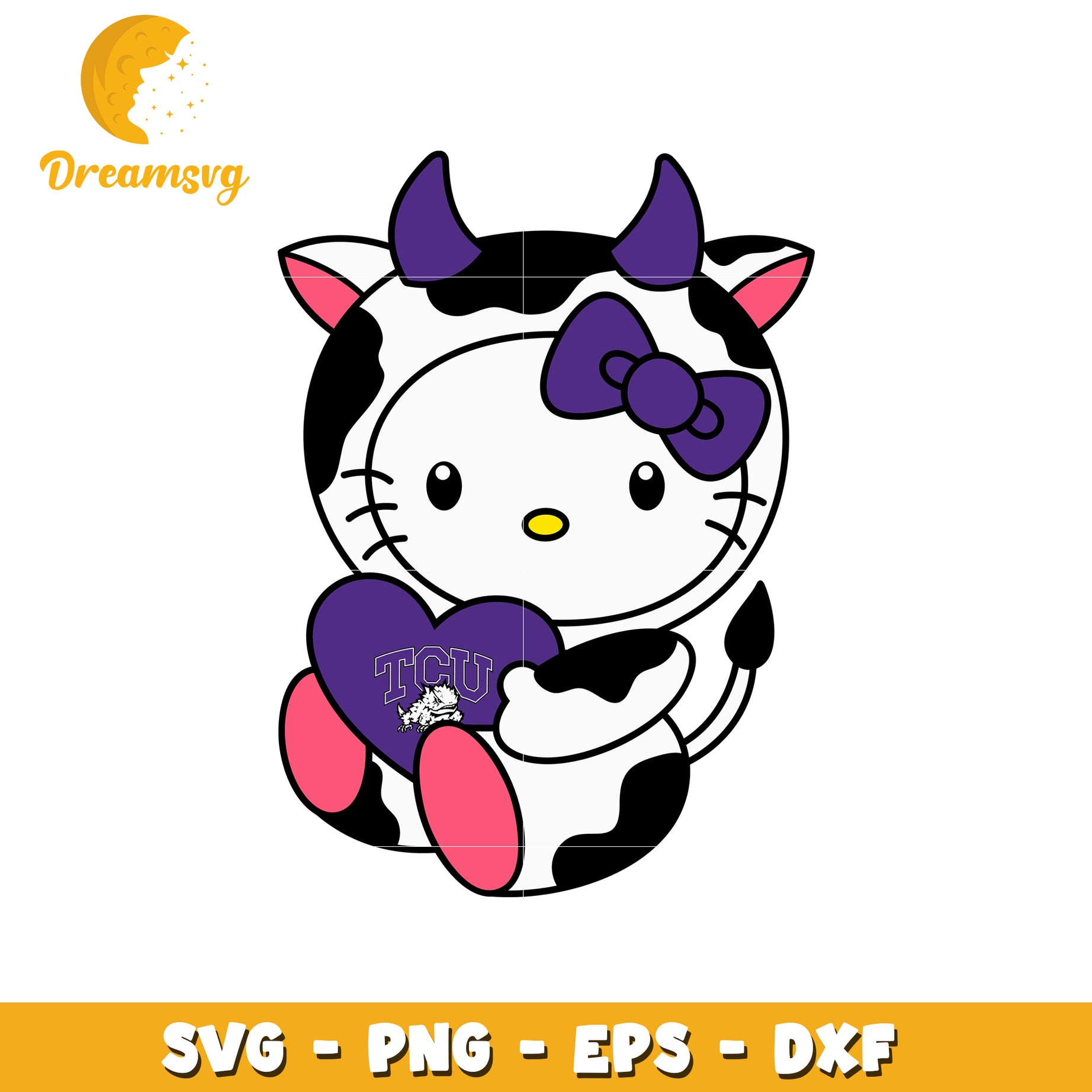 Cute Hello Kitty TCU SVG Design for Kids Decor