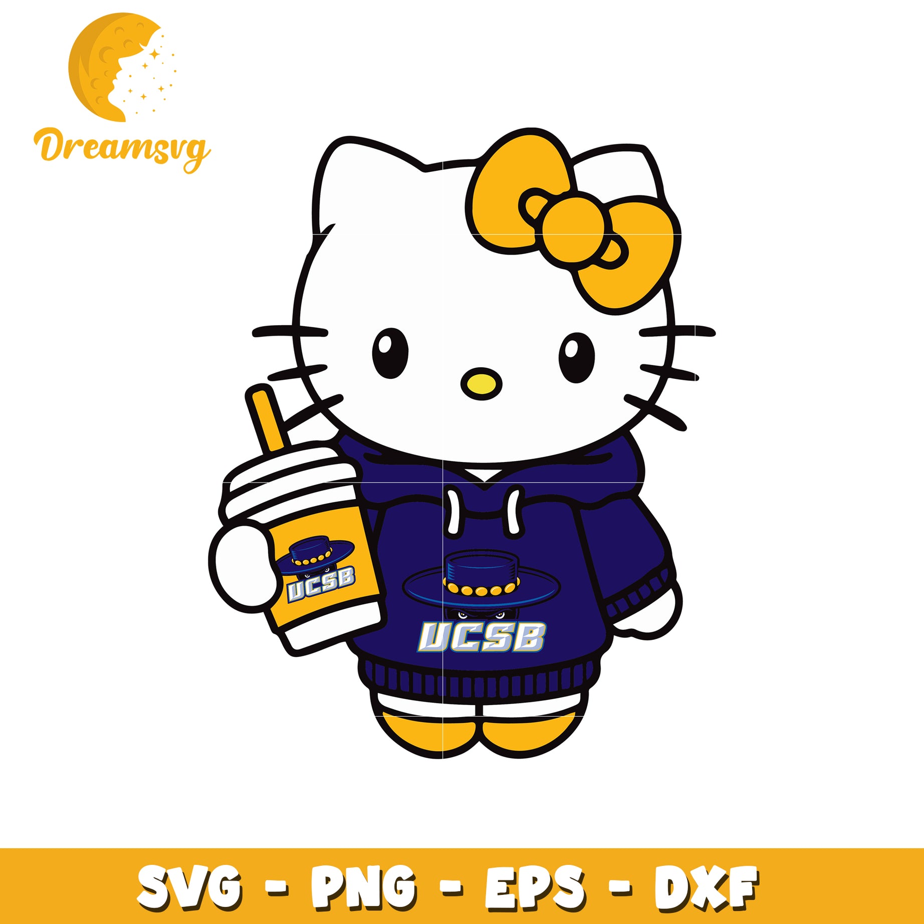 Cute Hello Kitty UCSB SVG Design for Fans