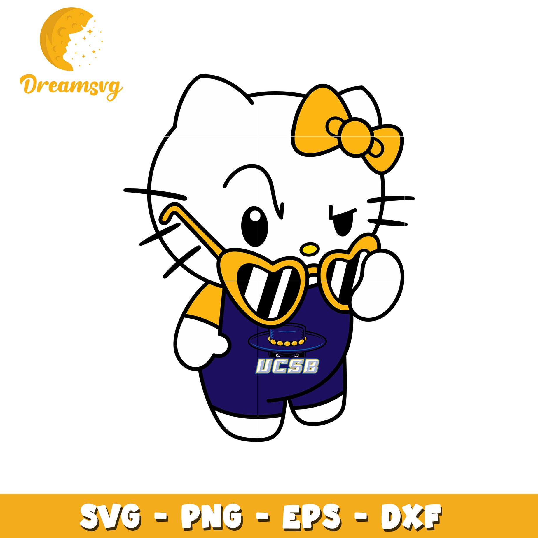 Cute Hello Kitty UCSB Svg Design for Crafts