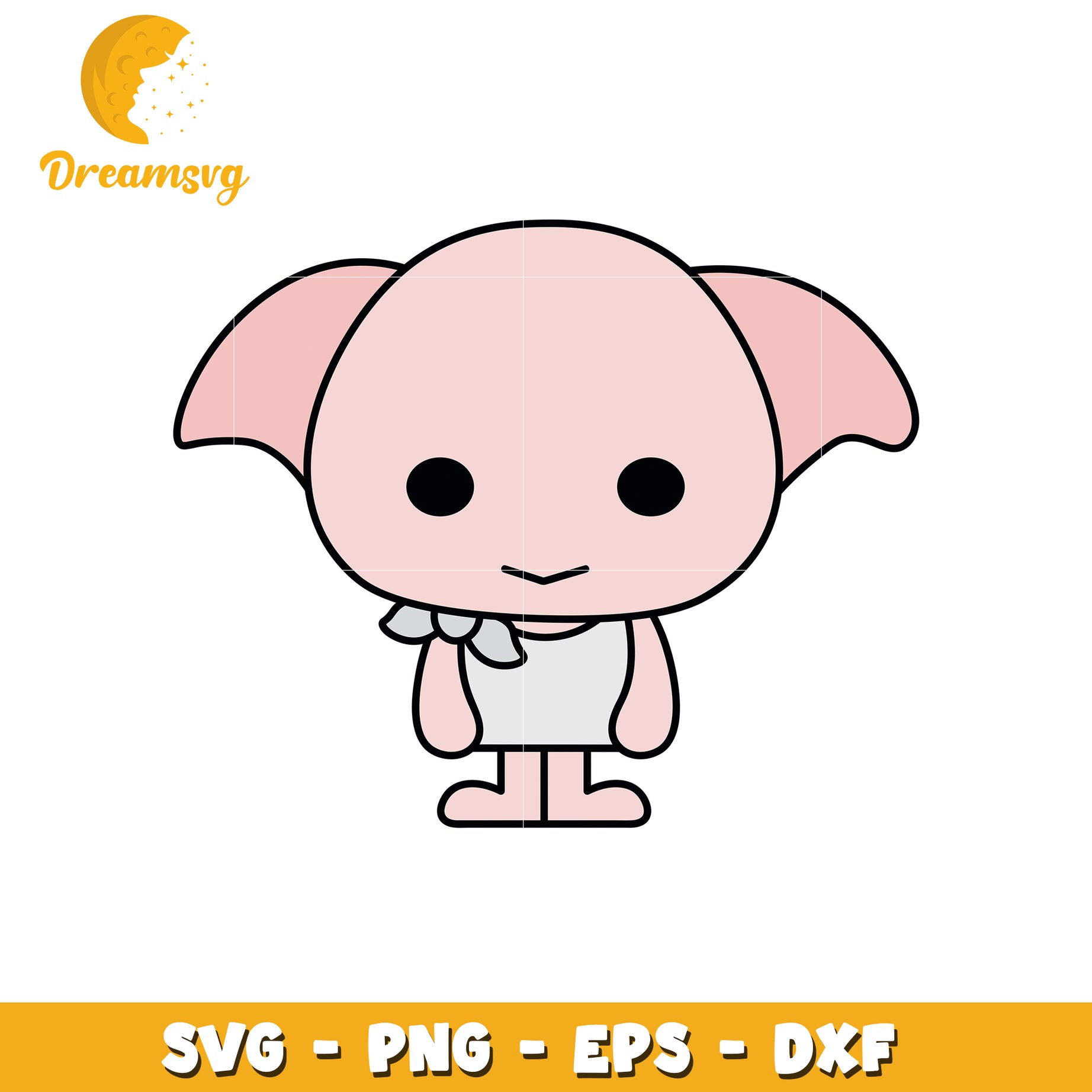 Cute House Elf PNG, SVG, EPS, DXF Files