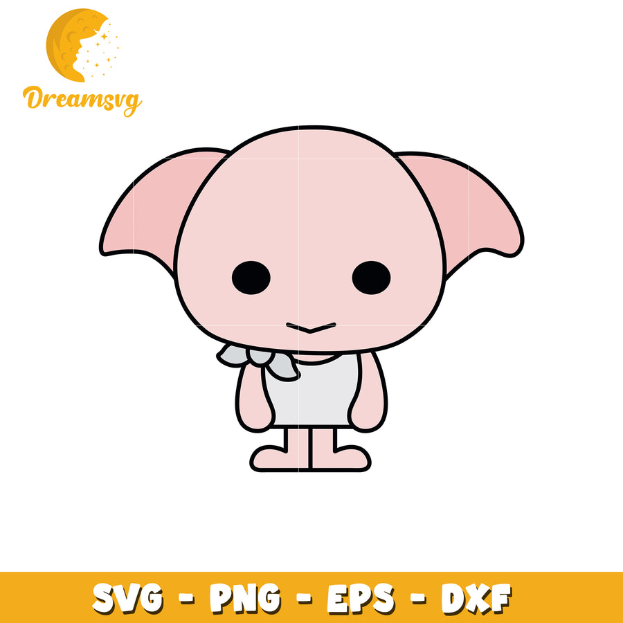Cute House Elf PNG, SVG, EPS, DXF Files