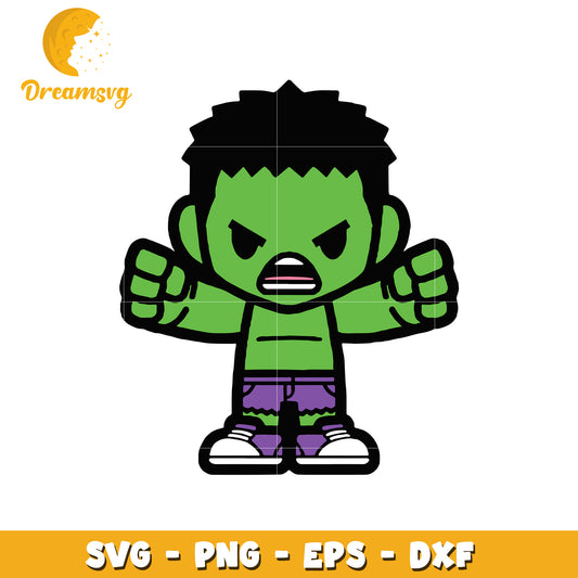 Cute Hulk SVG PNG EPS DXF Files