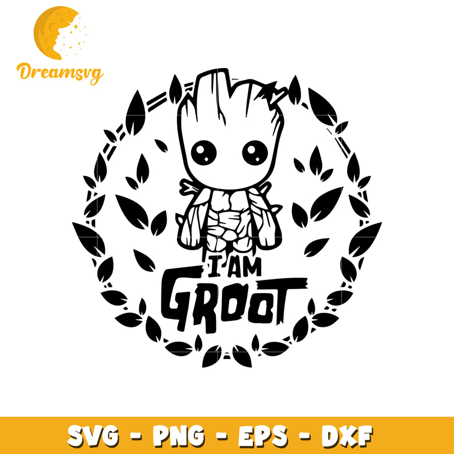 Cute I Am Groot SVG Design for Crafts and DIY Projects