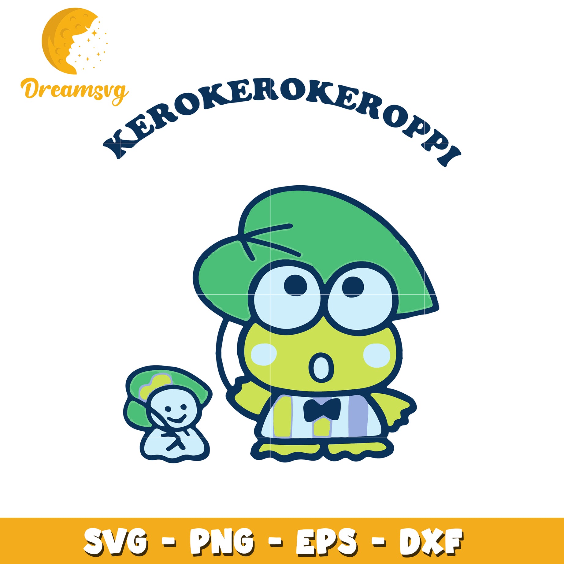 Cute Kerokerokeroppi SVG Design for Fun Craft Projects