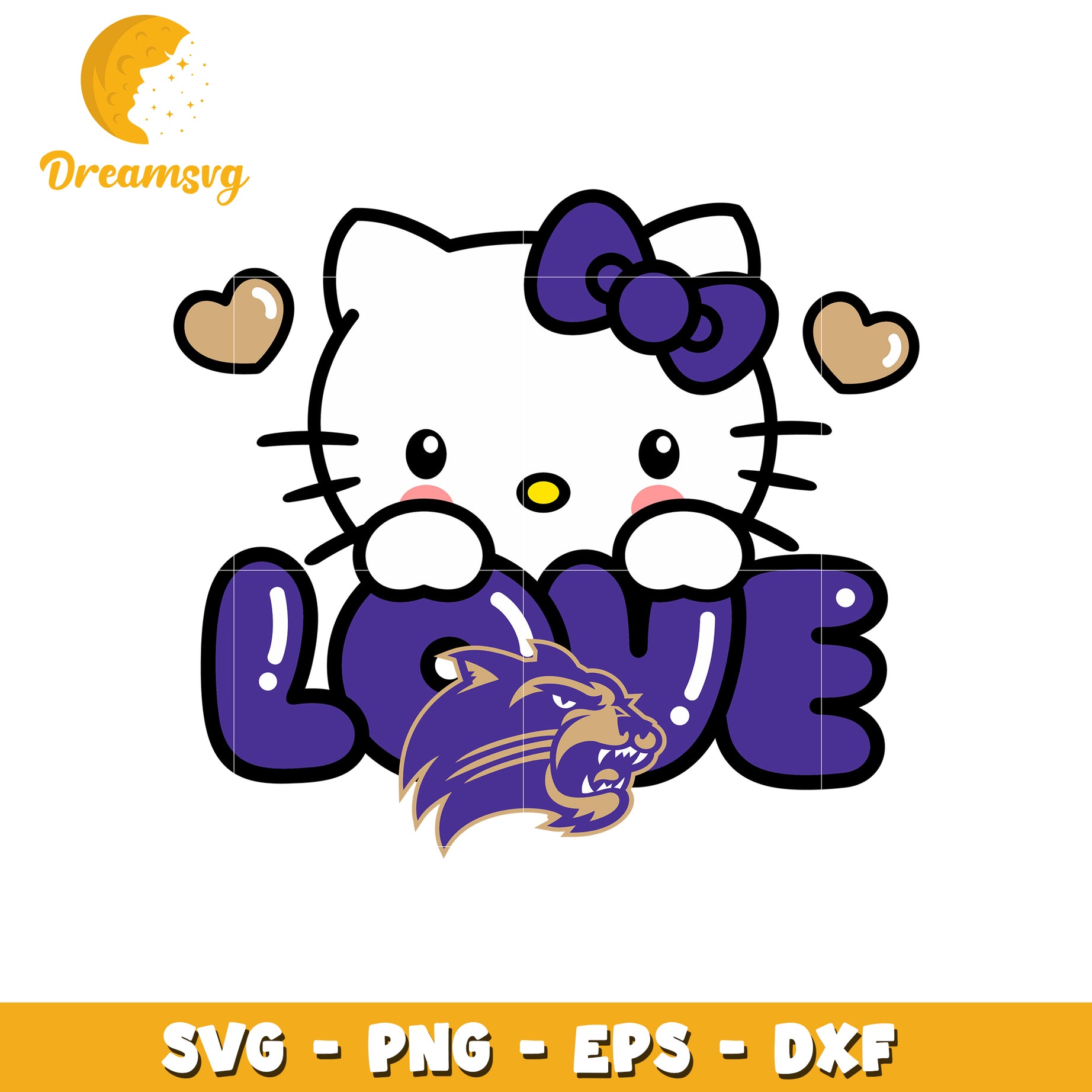 Cute Kitty Love SVG Design for Cat Lovers Decor
