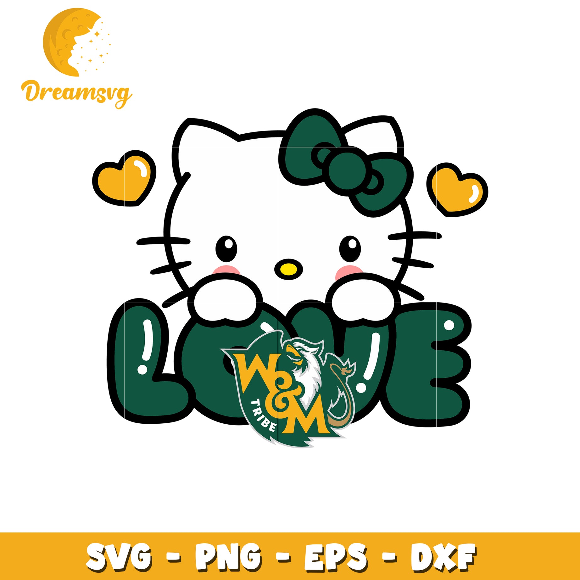 Cute Kitty Love SVG Design for Craft Projects