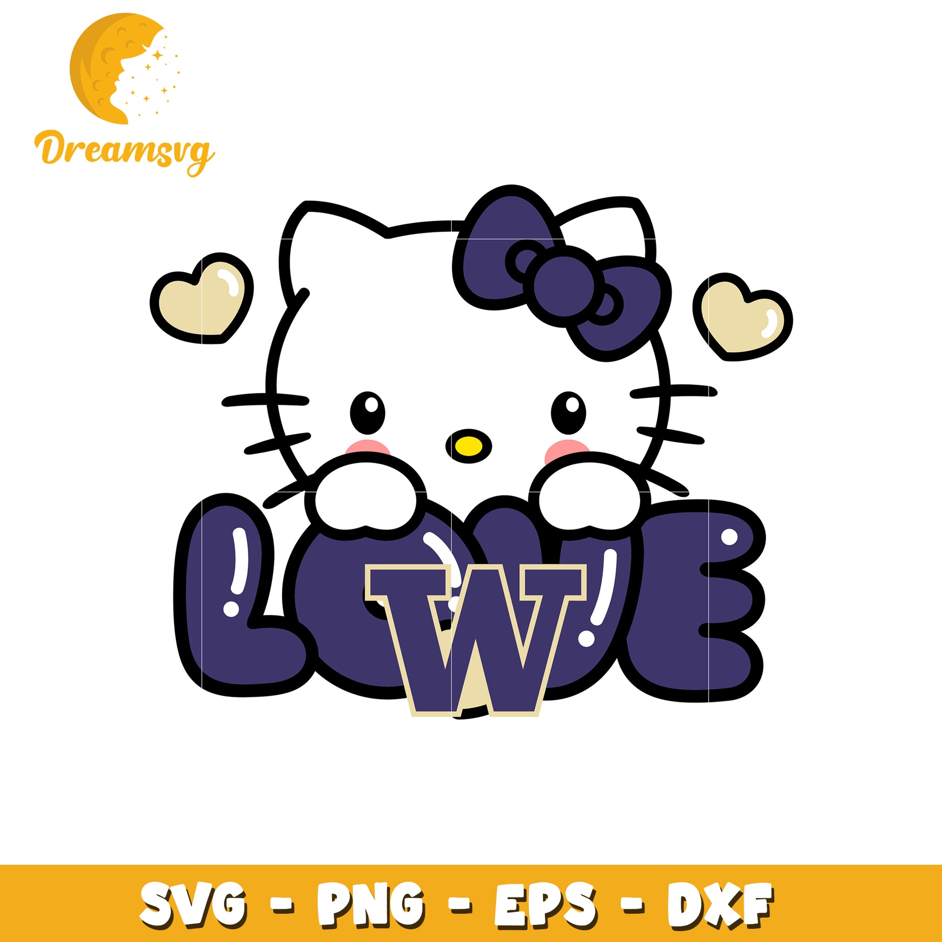 Cute Kitty Love SVG Design for Fans and Crafters