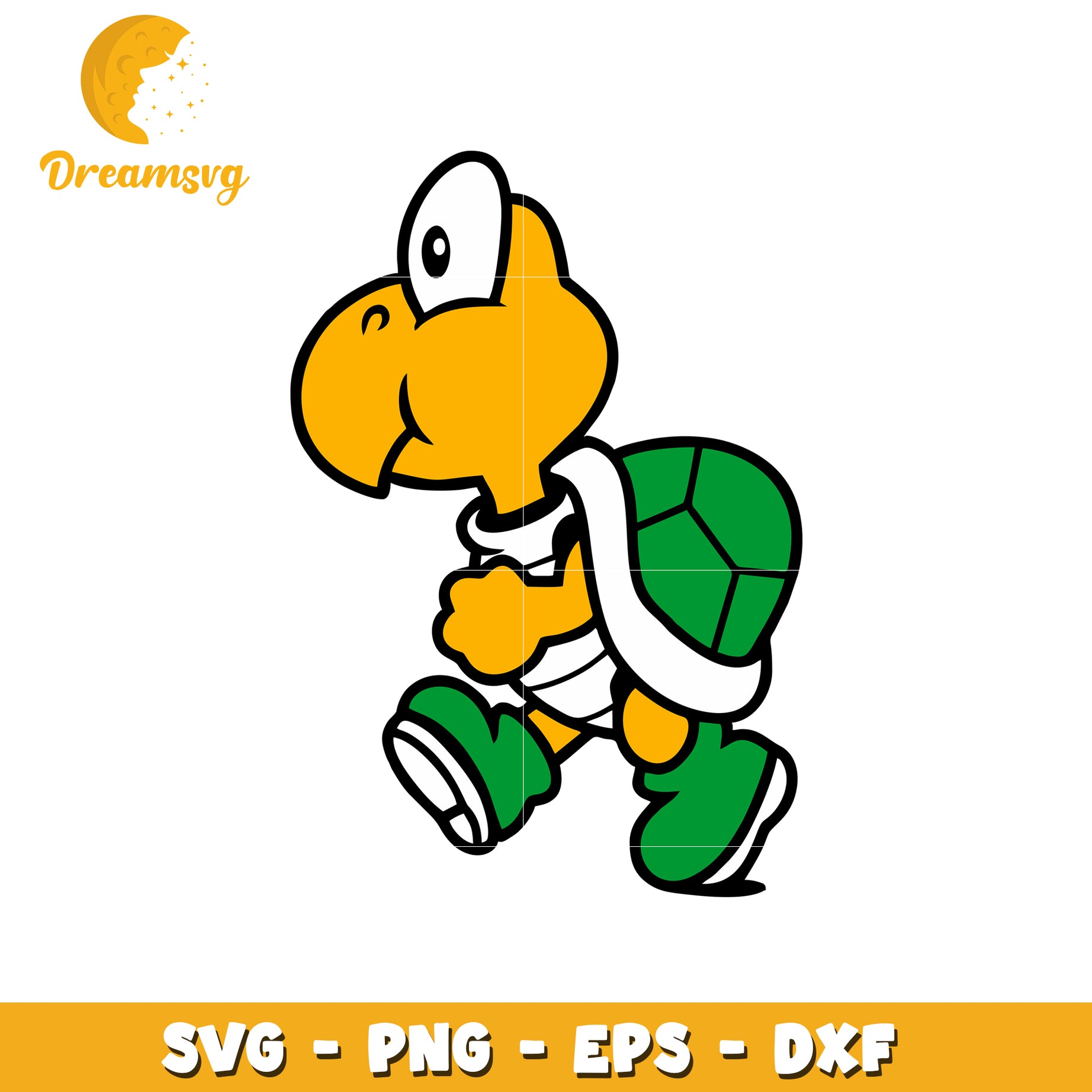 Cute Koopa Troopa SVG PNG EPS DXF