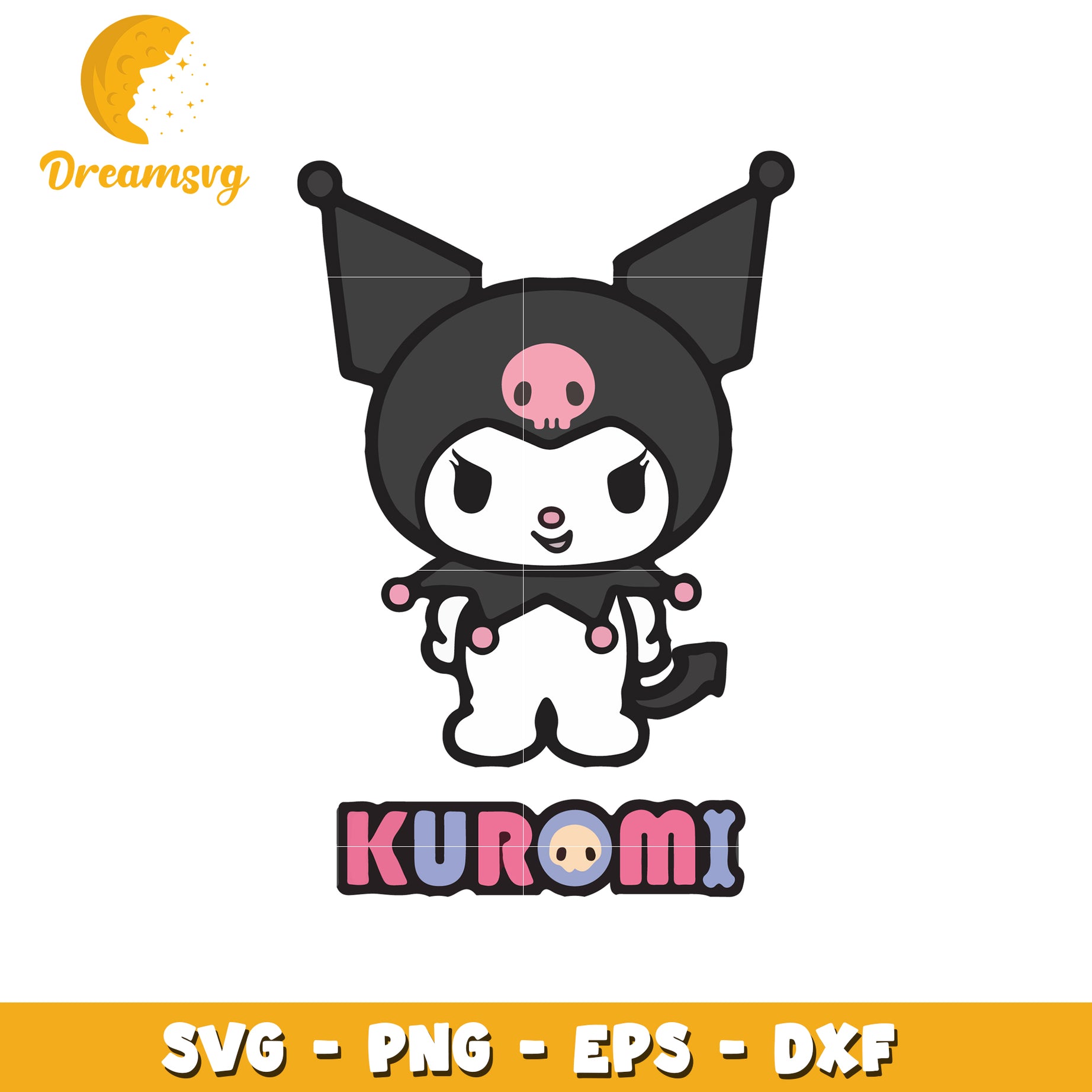 Cute Kuromi Character SVG File for Creative Projects and Crafts