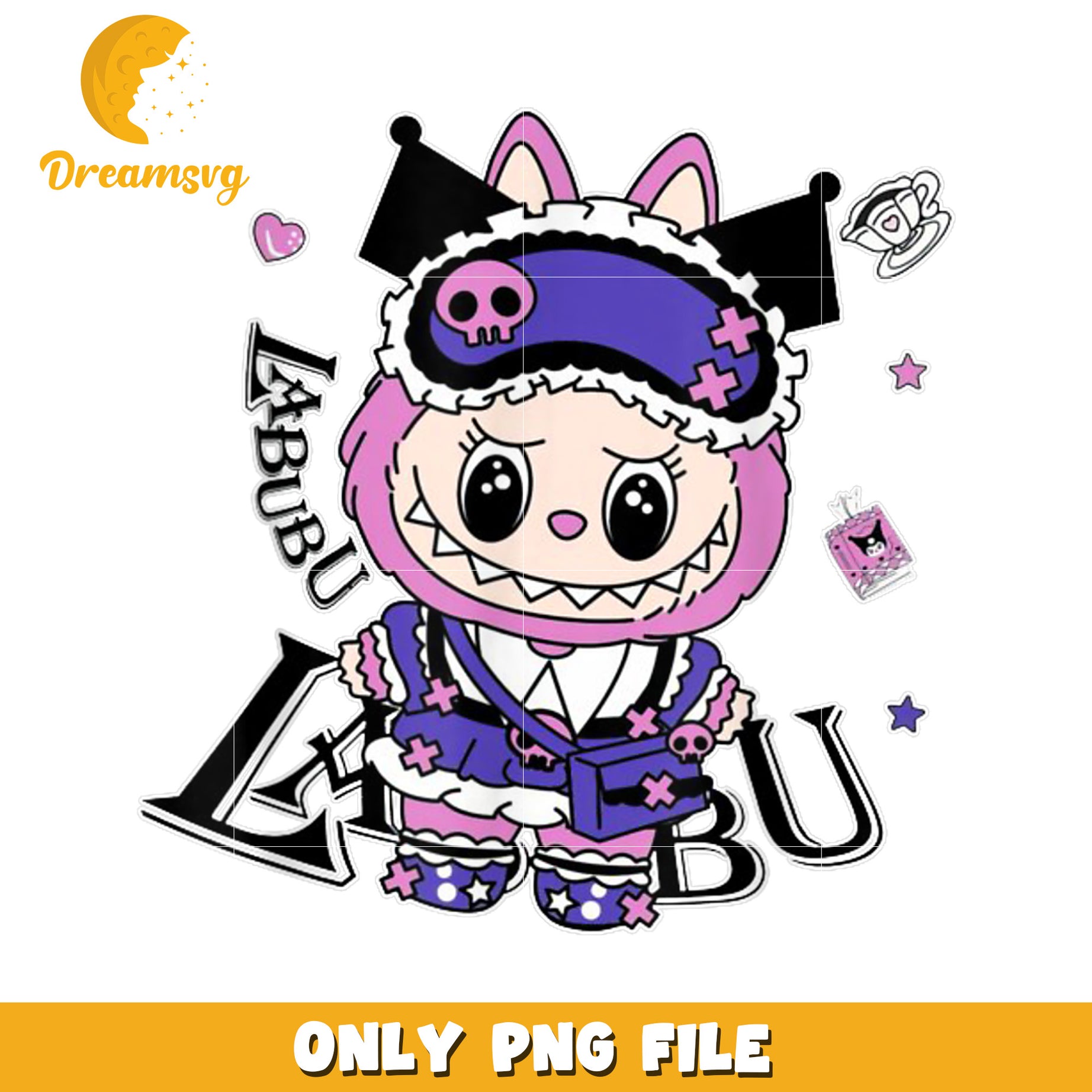 Cute LaBubu Character PNG File, Perfect for Digital Use and Crafts