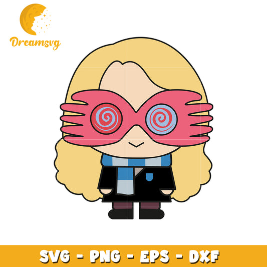Cute Luna Lovegood SVG Cut File
