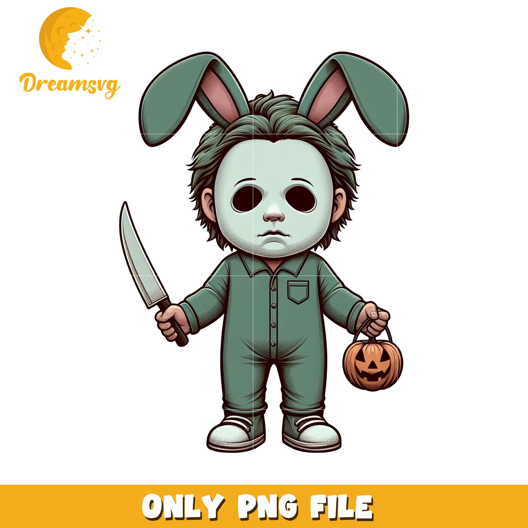 Cute Michael Myers Bunny PNG