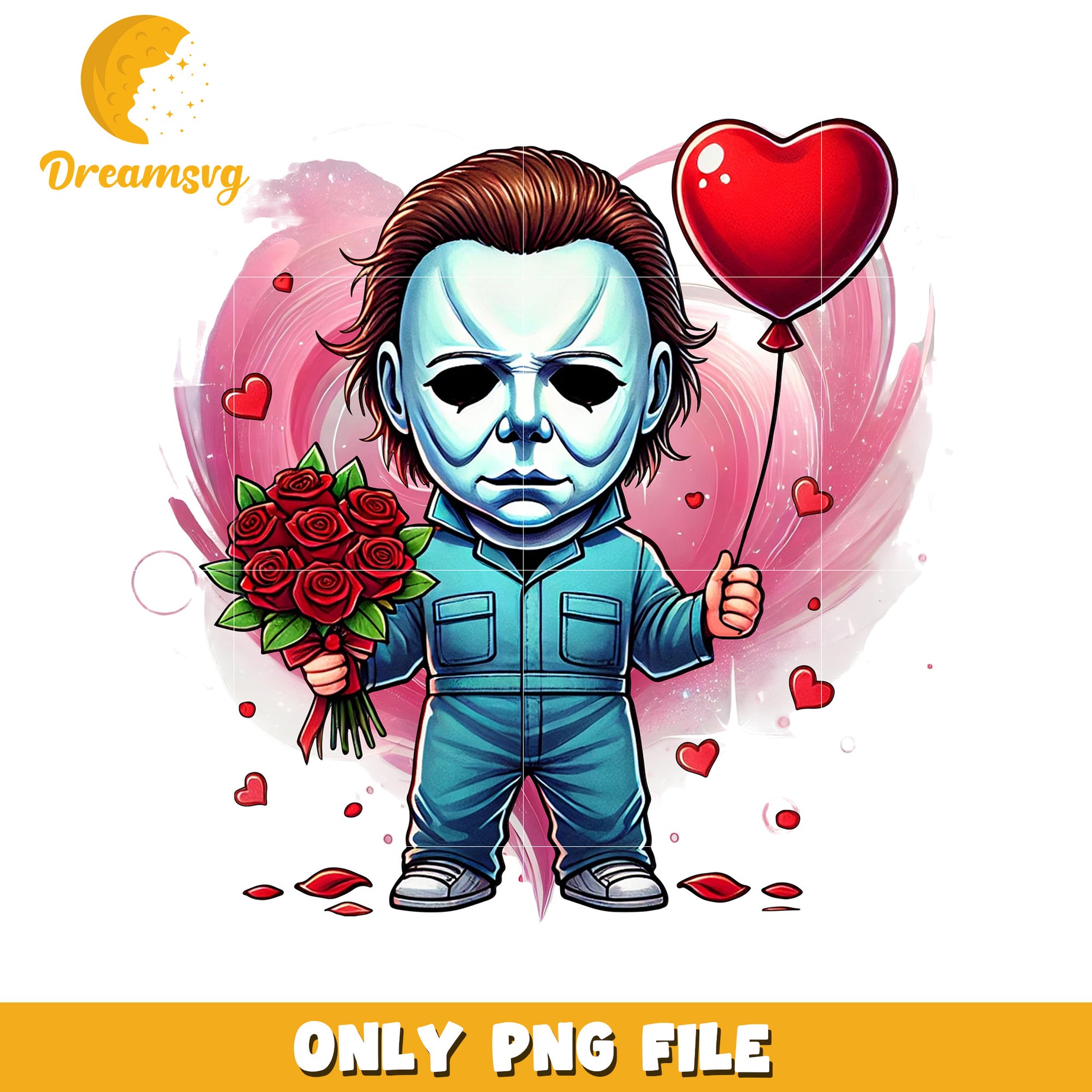 Cute Michael Myers Valentine PNG