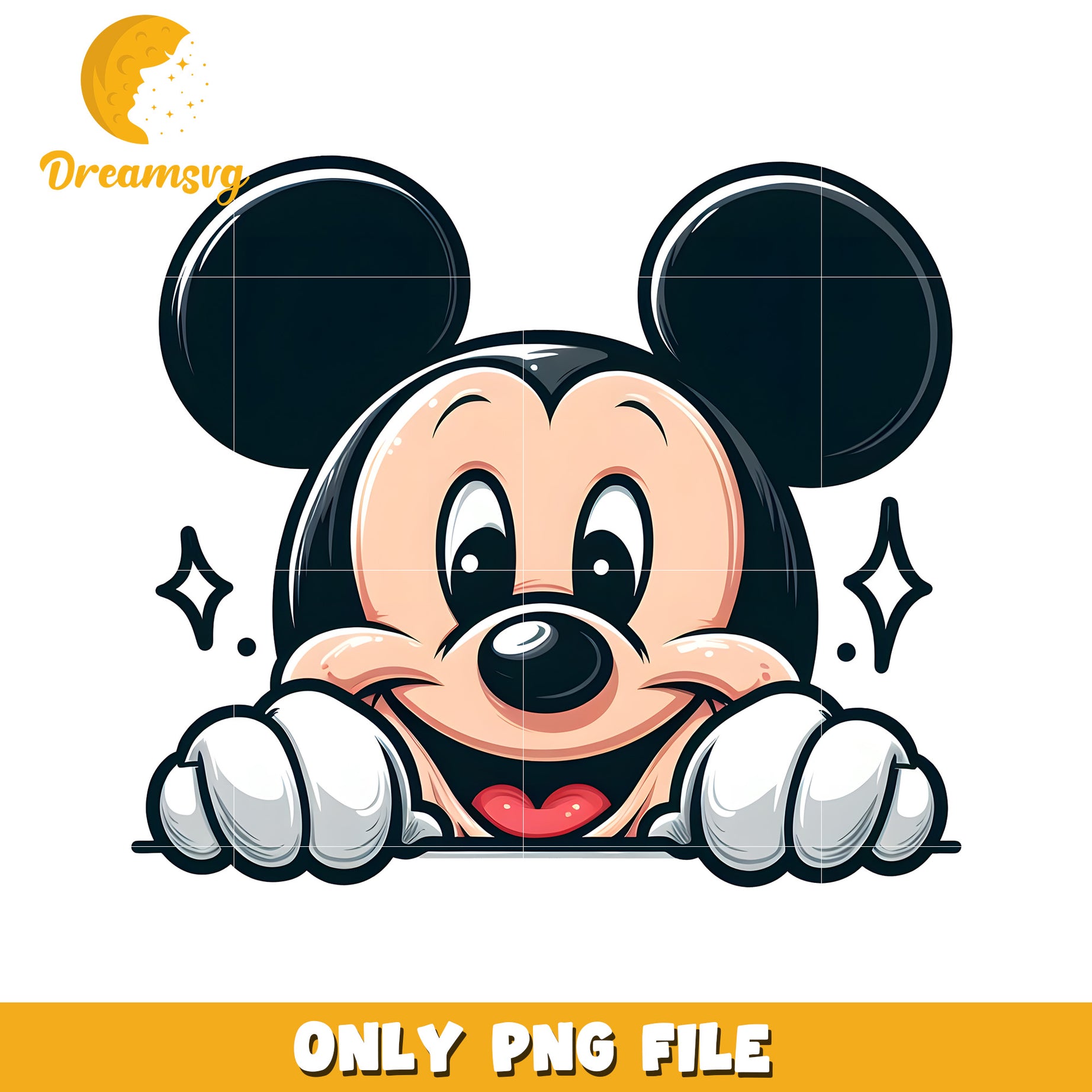 Cute Mickey Mouse PNG File for Fun Crafts and Designs