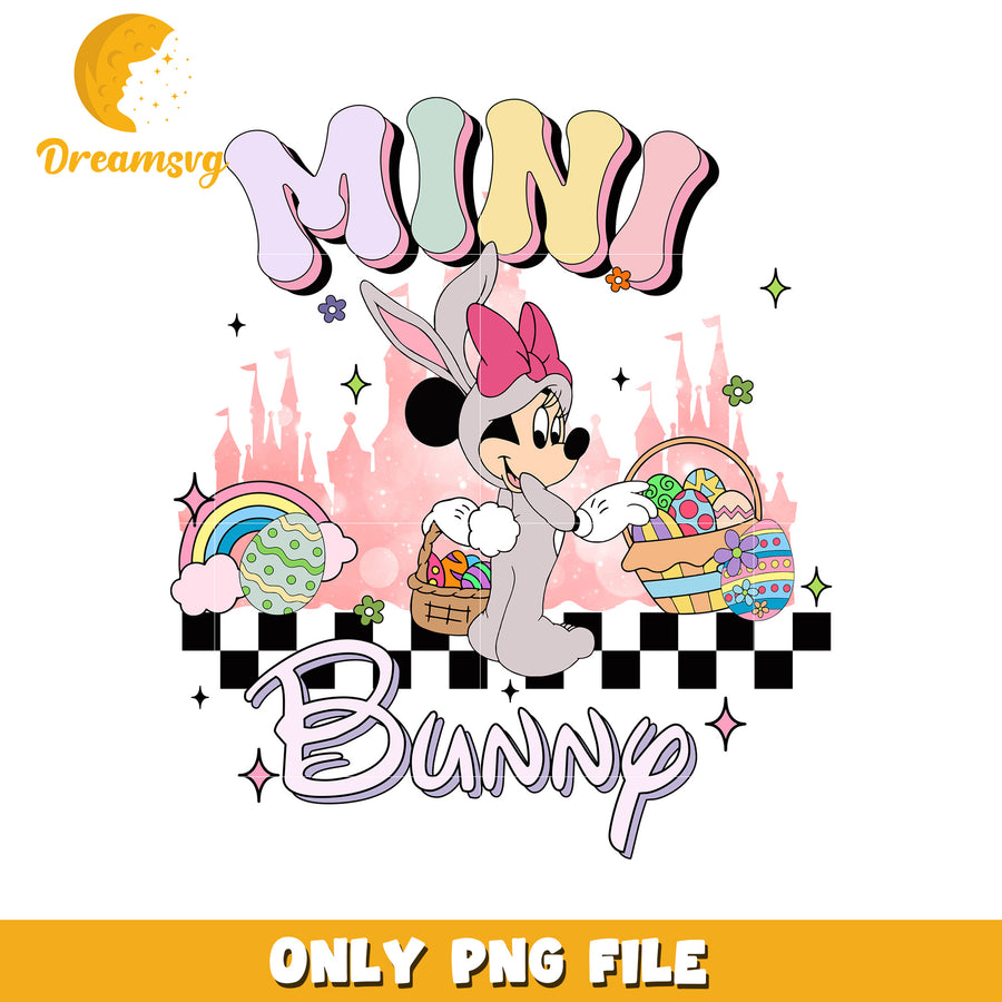 Cute Mini Bunny Character PNG for Easter Celebrations