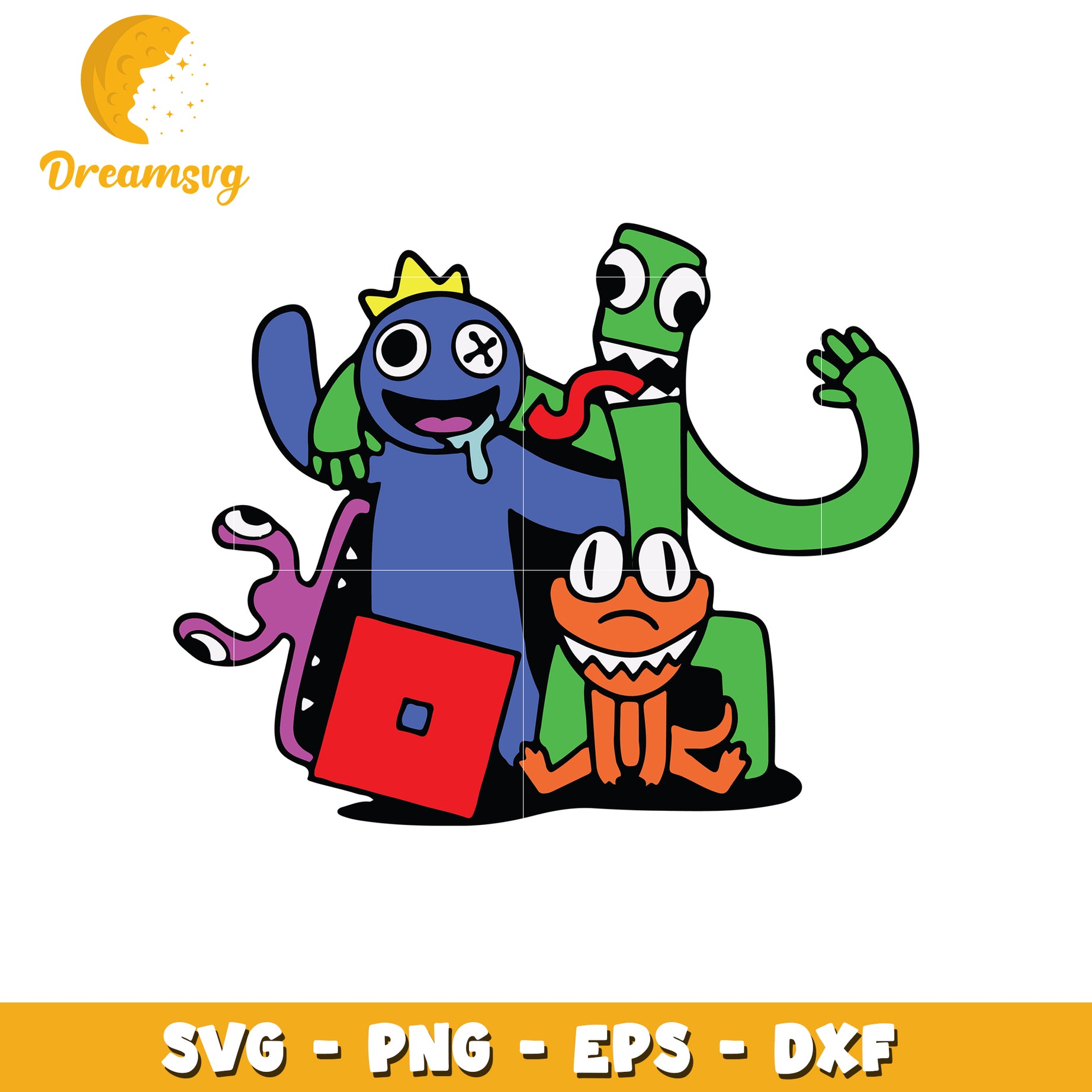 Cute Monster Friends SVG Bundle