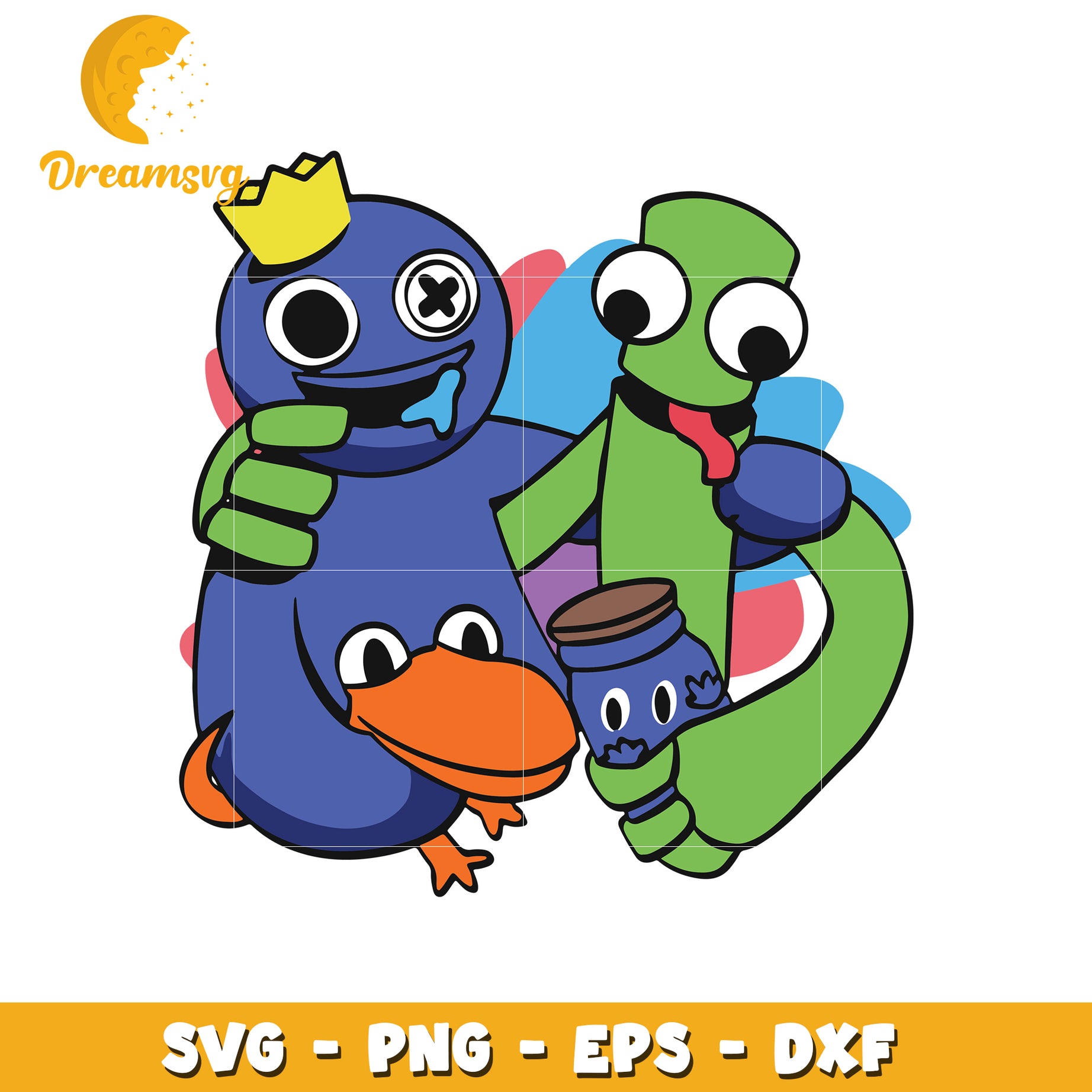 Cute Monster Friends SVG Cut Files