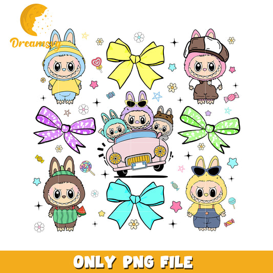Cute Monster PNG Clipart, Kawaii Bunny Design