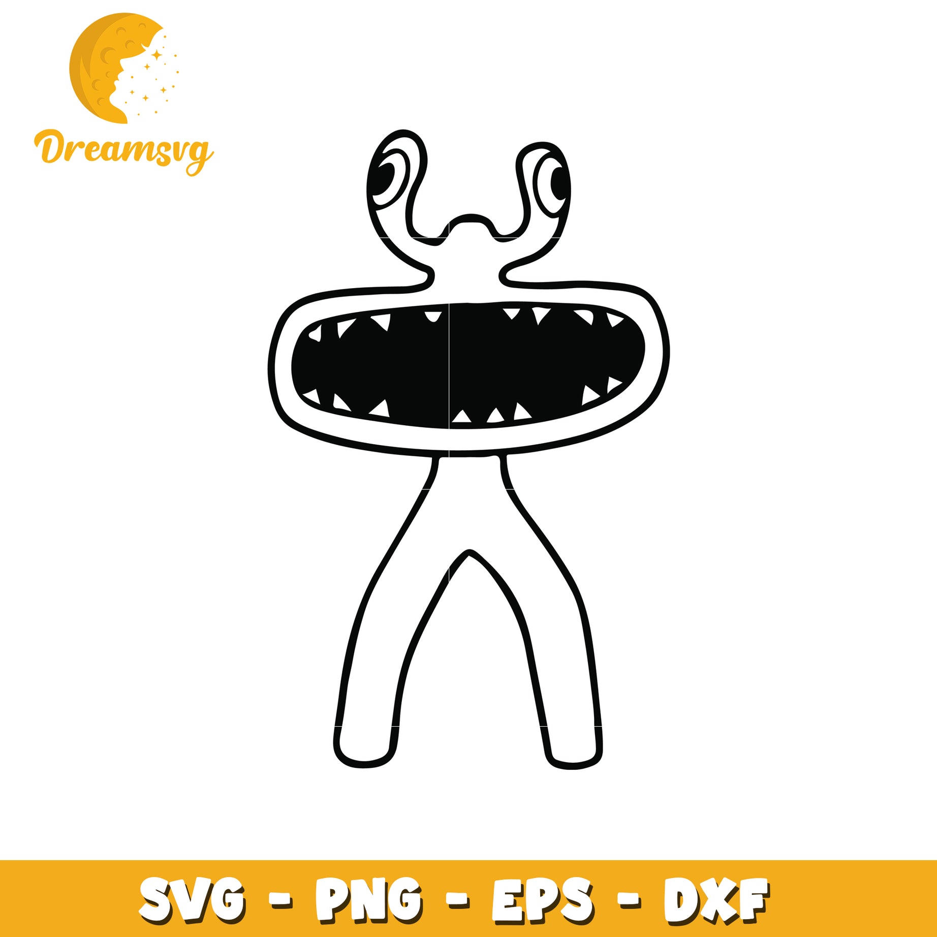 Cute Monster SVG, PNG, EPS, DXF Files