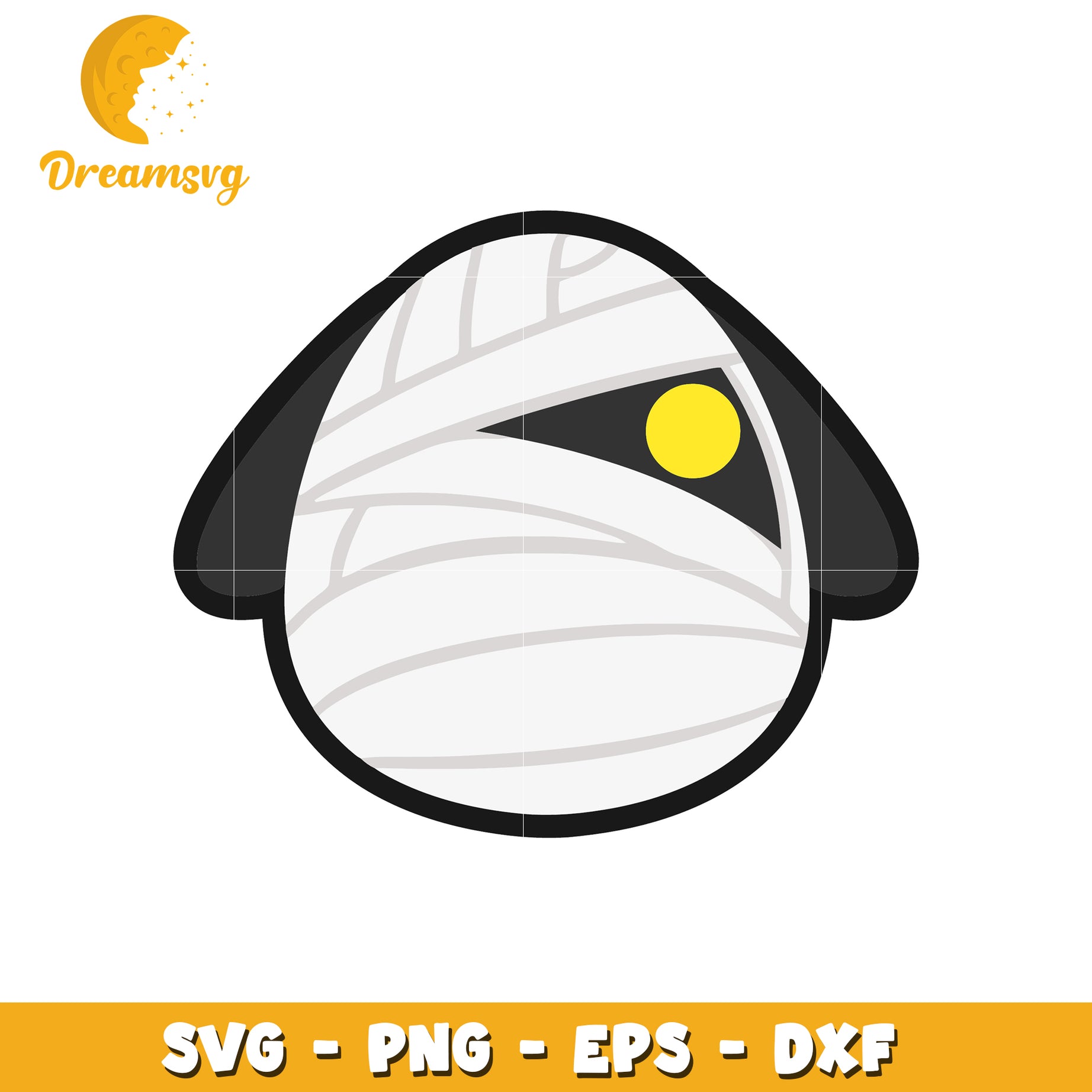 Cute Mummy SVG Halloween PNG EPS DXF