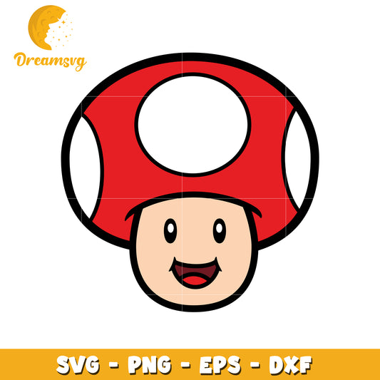 Cute Mushroom SVG PNG EPS DXF