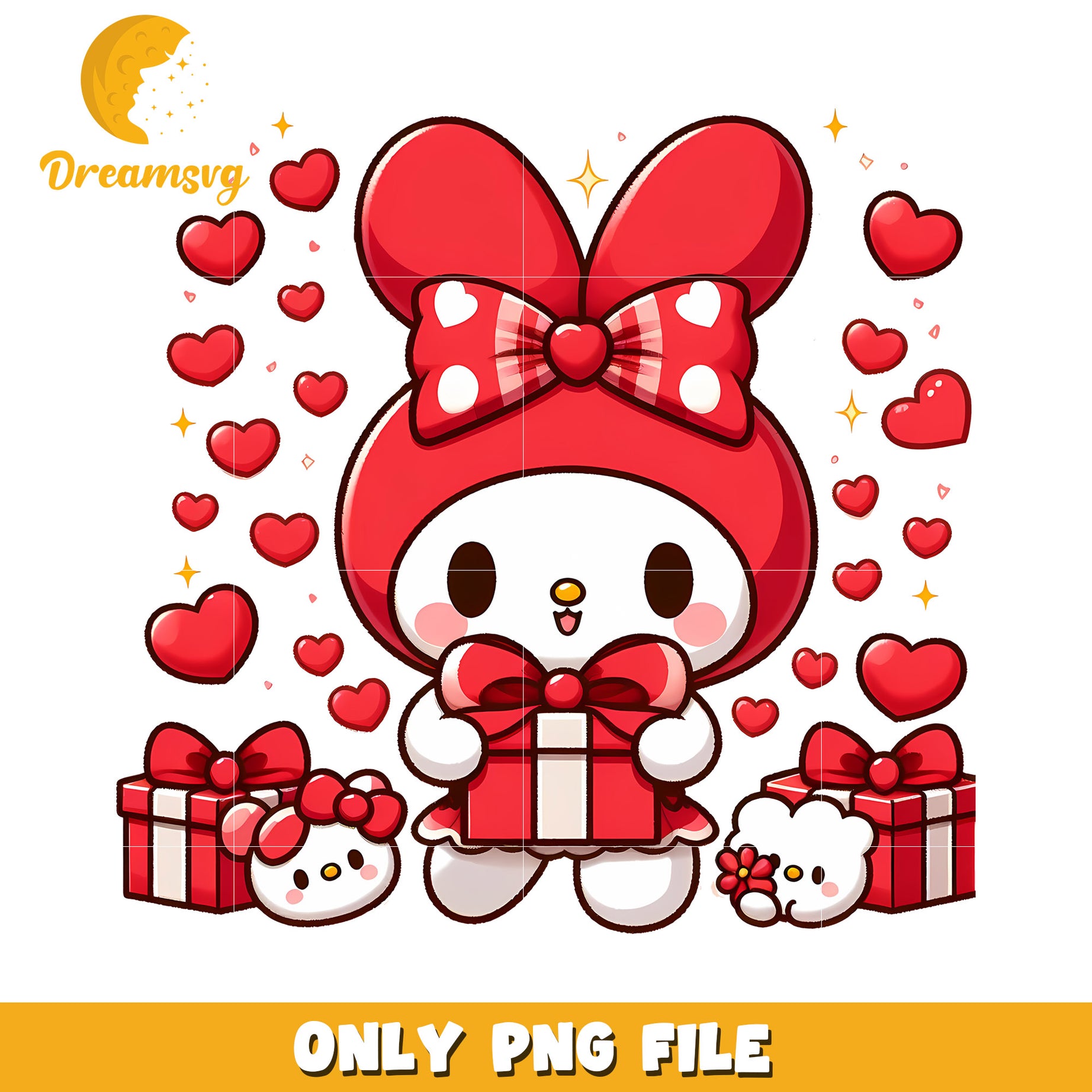 Cute My Melody Valentine PNG