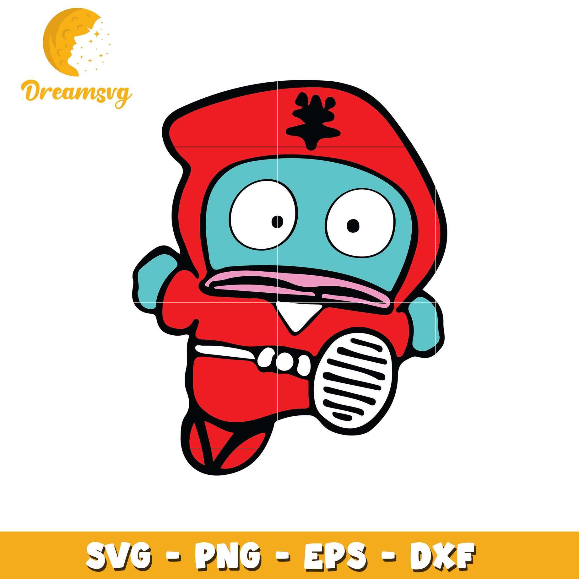 Cute Ninja Kid SVG PNG EPS DXF Files