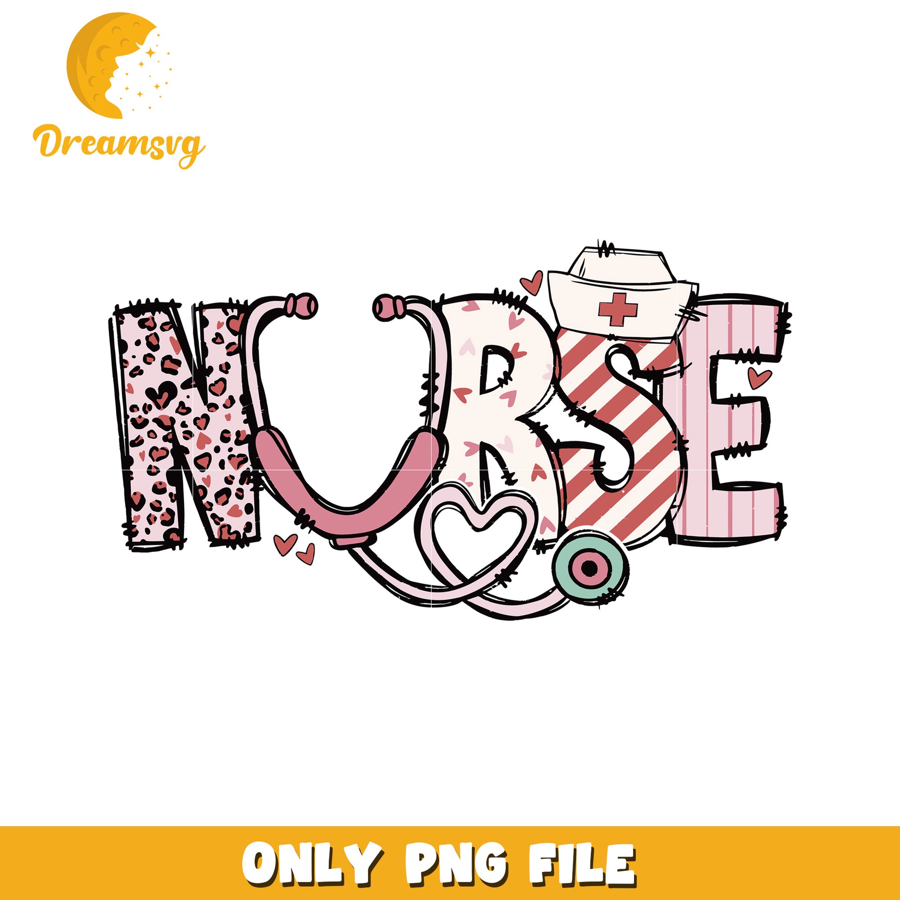 Cute Nurse PNG Design