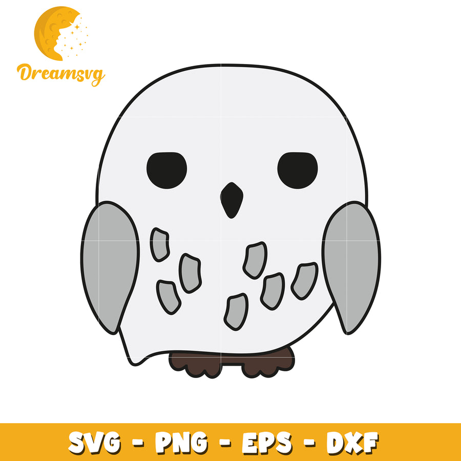 Cute Owl SVG Cut File PNG EPS DXF